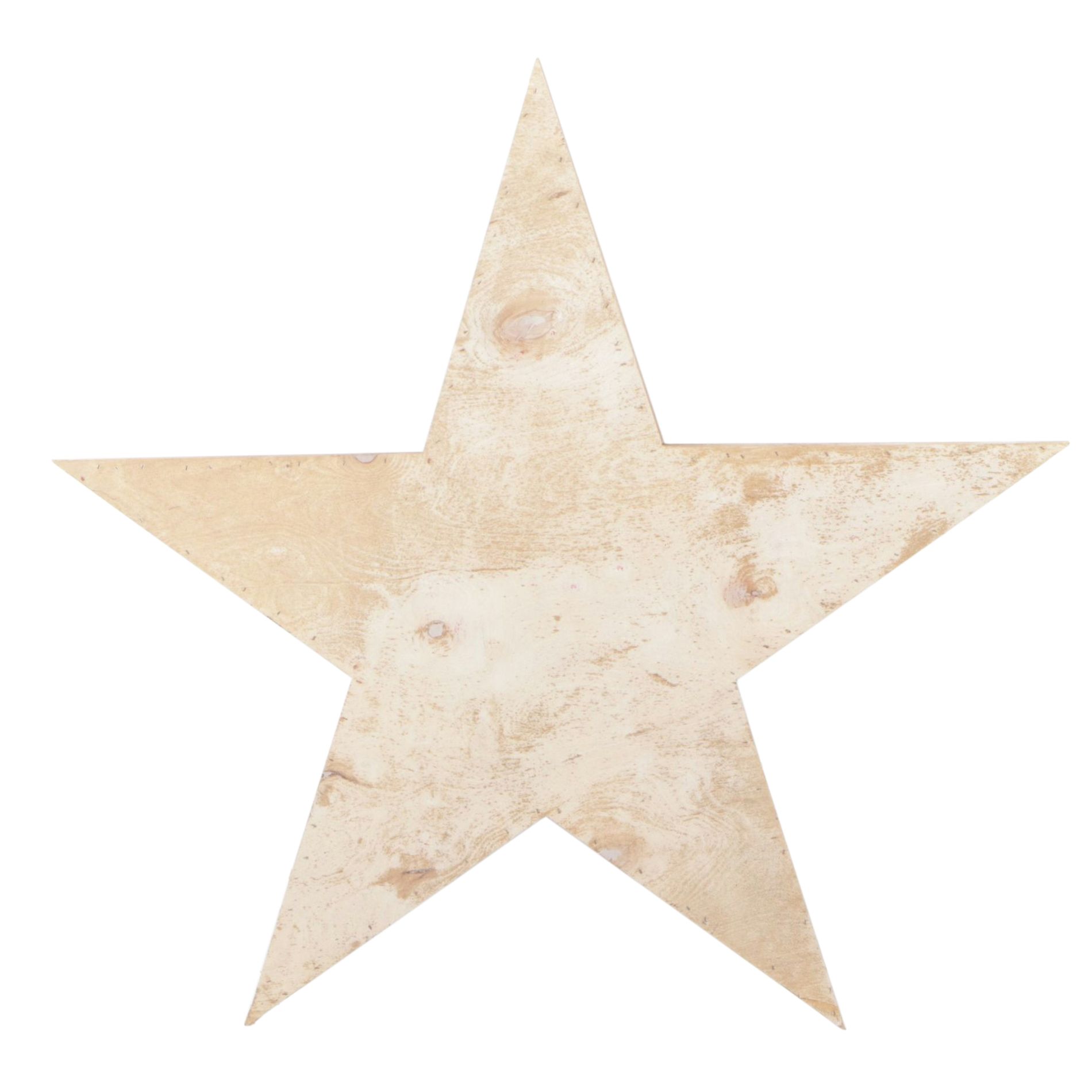 Large Wood Dimensional Star Hanging Decor