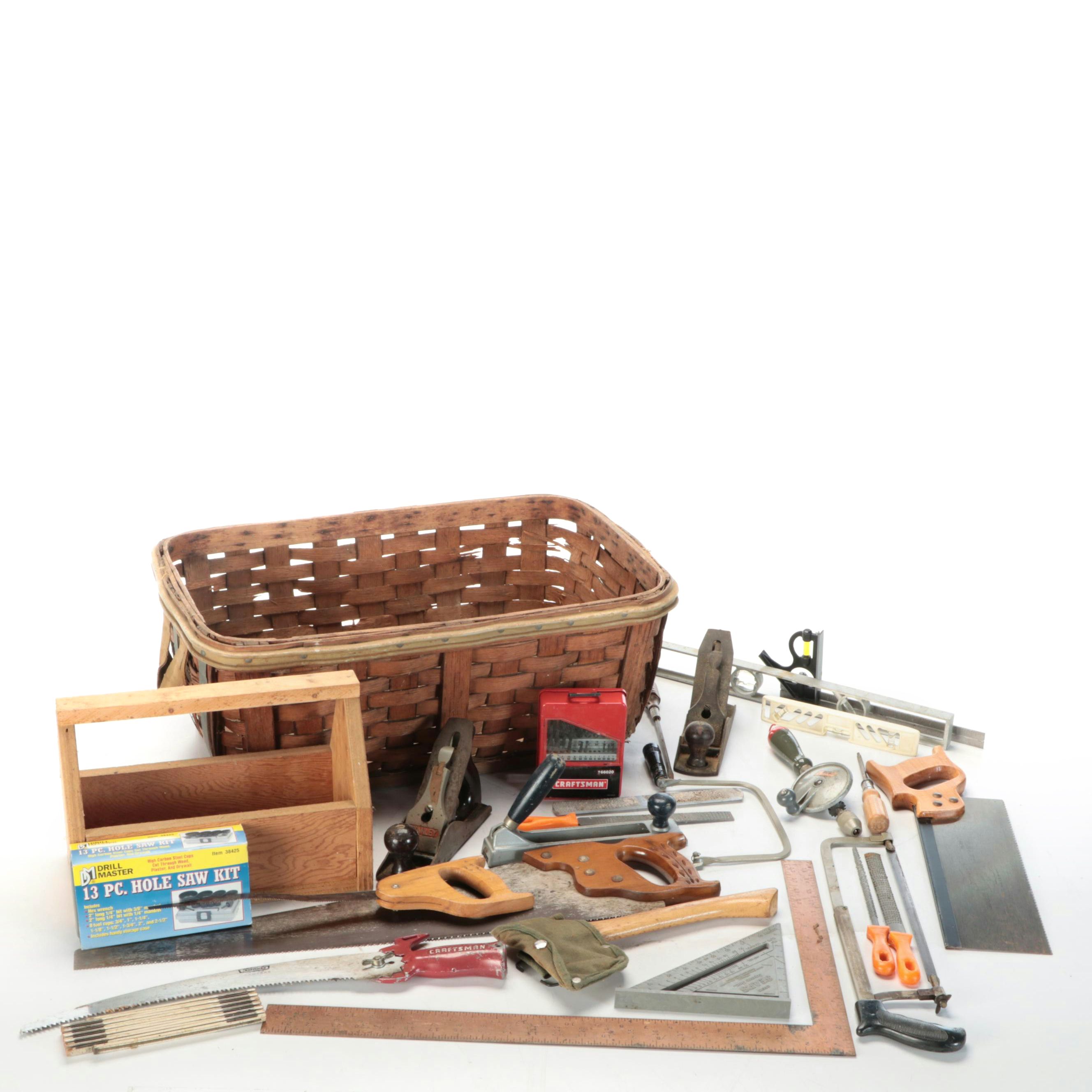 Stanley Bench Plane, Craftsman Drill Bits, and More Tools