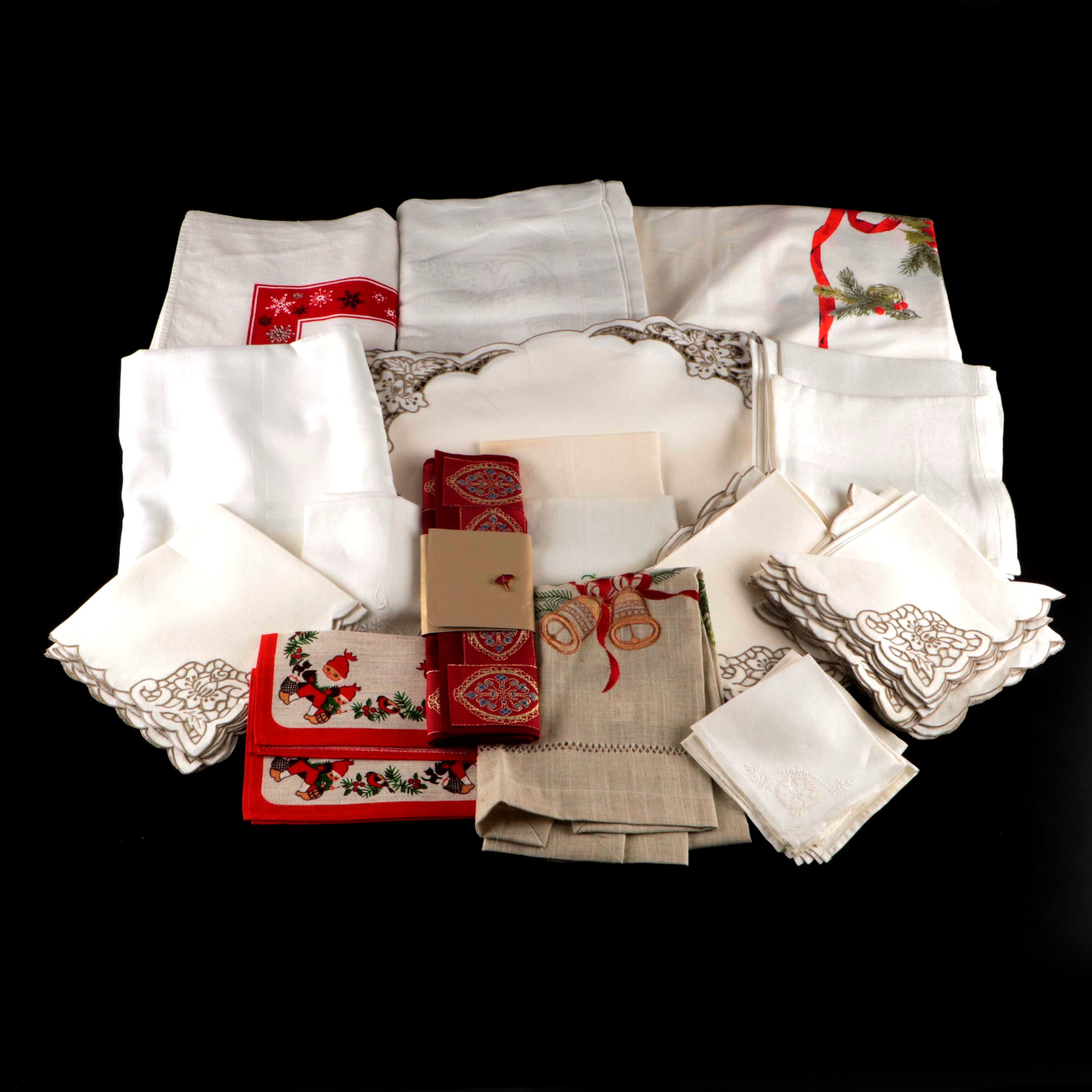 Christmas Themed and Other Table Linens