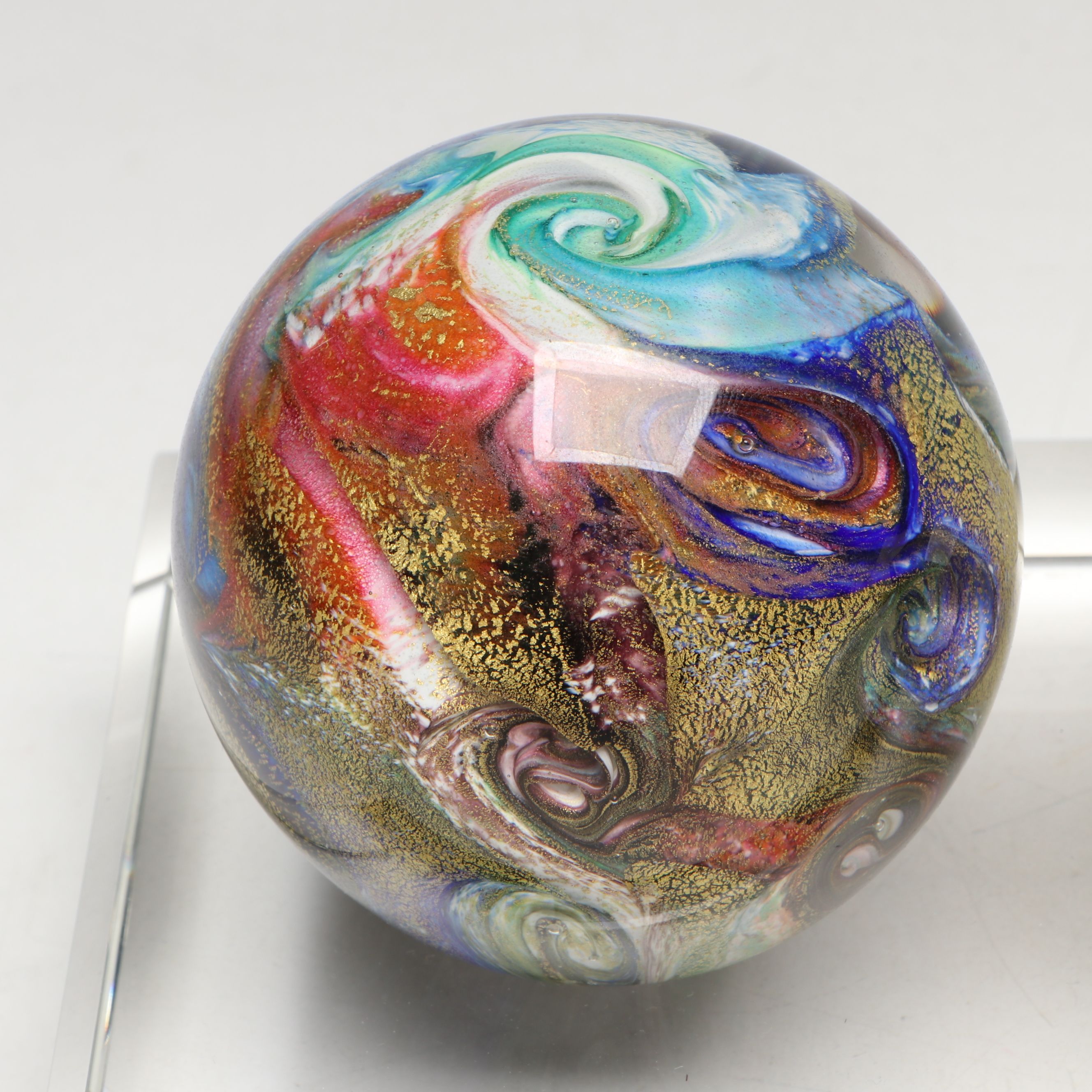Isle of Wight Studio Glass Helix Paperweight, Soda Bubble Bowl, More