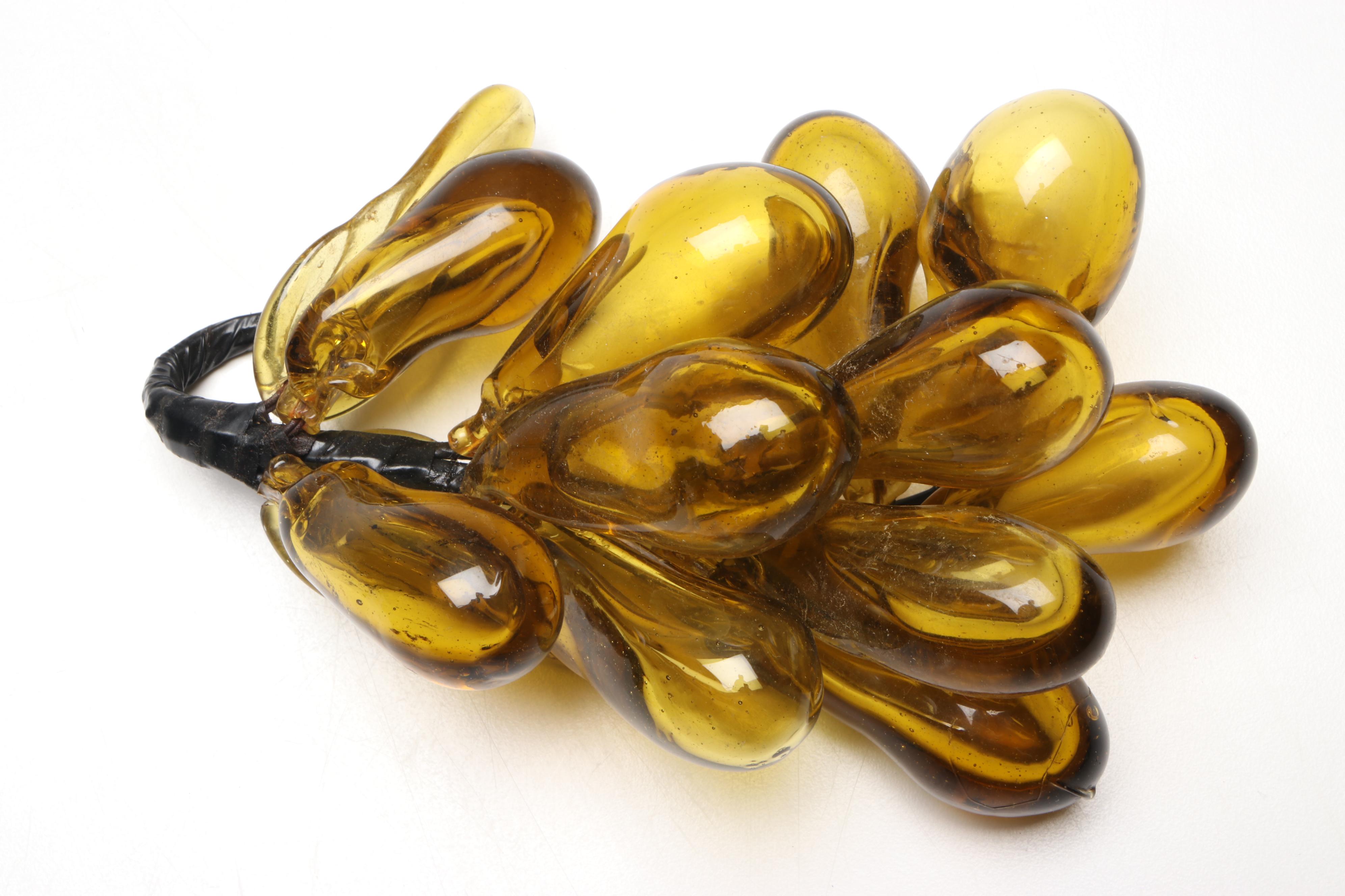 Mid Century Modern Style Glass Decorative Grapes with Other Door Knobs