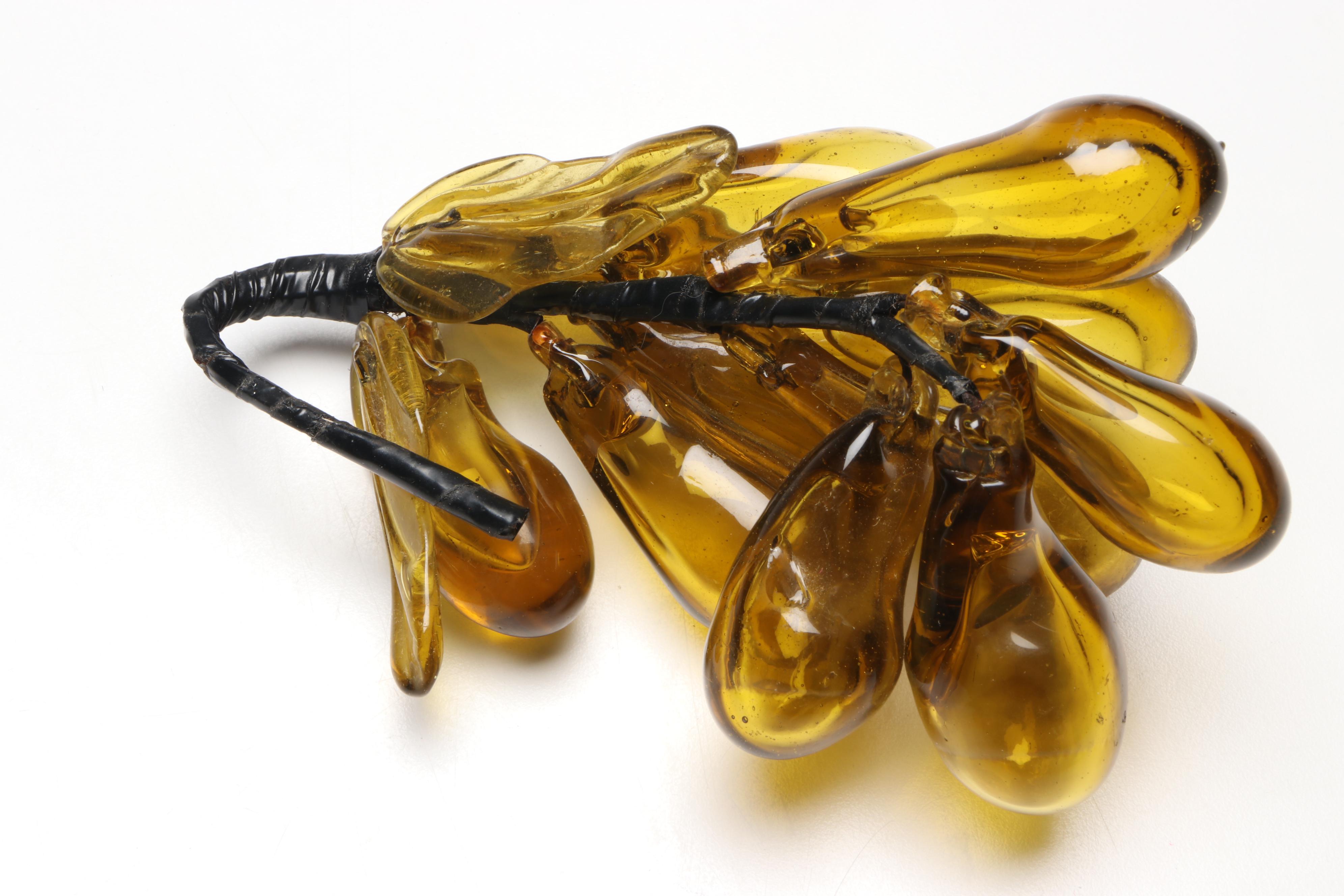 Mid Century Modern Style Glass Decorative Grapes with Other Door Knobs