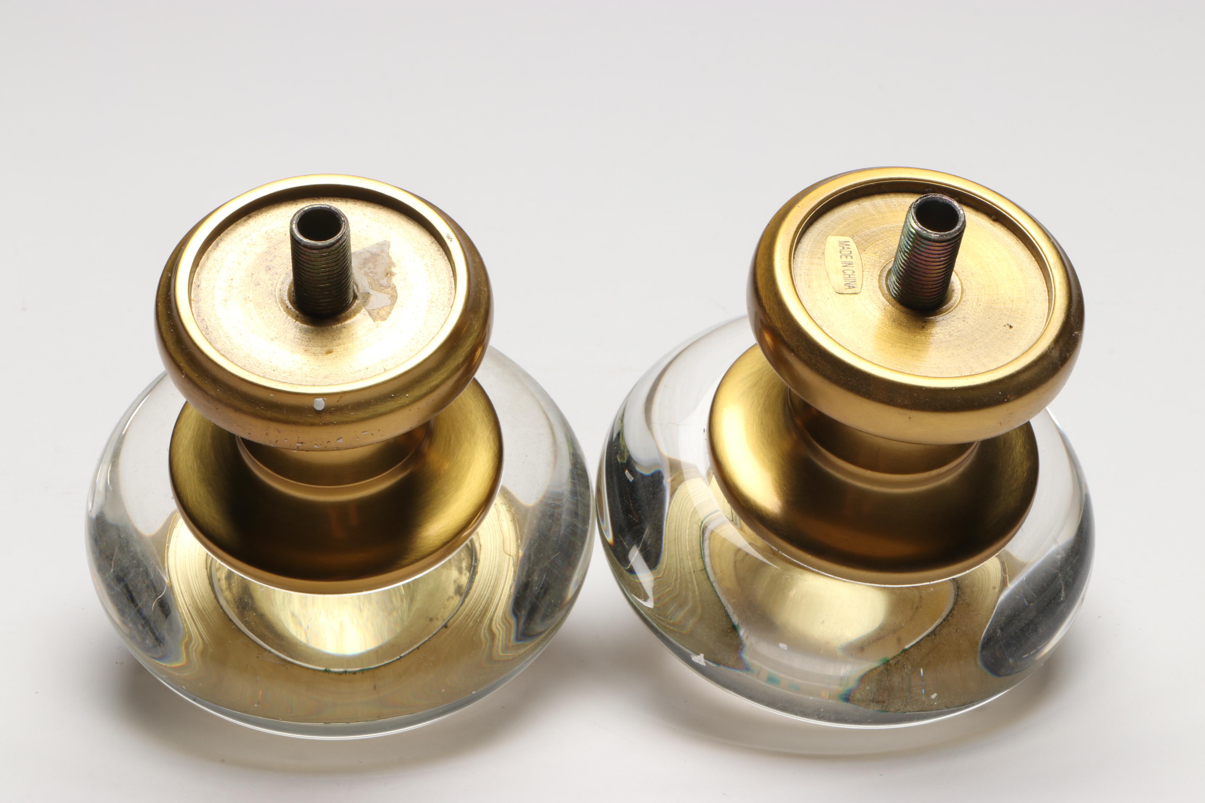 Mid Century Modern Style Glass Decorative Grapes with Other Door Knobs