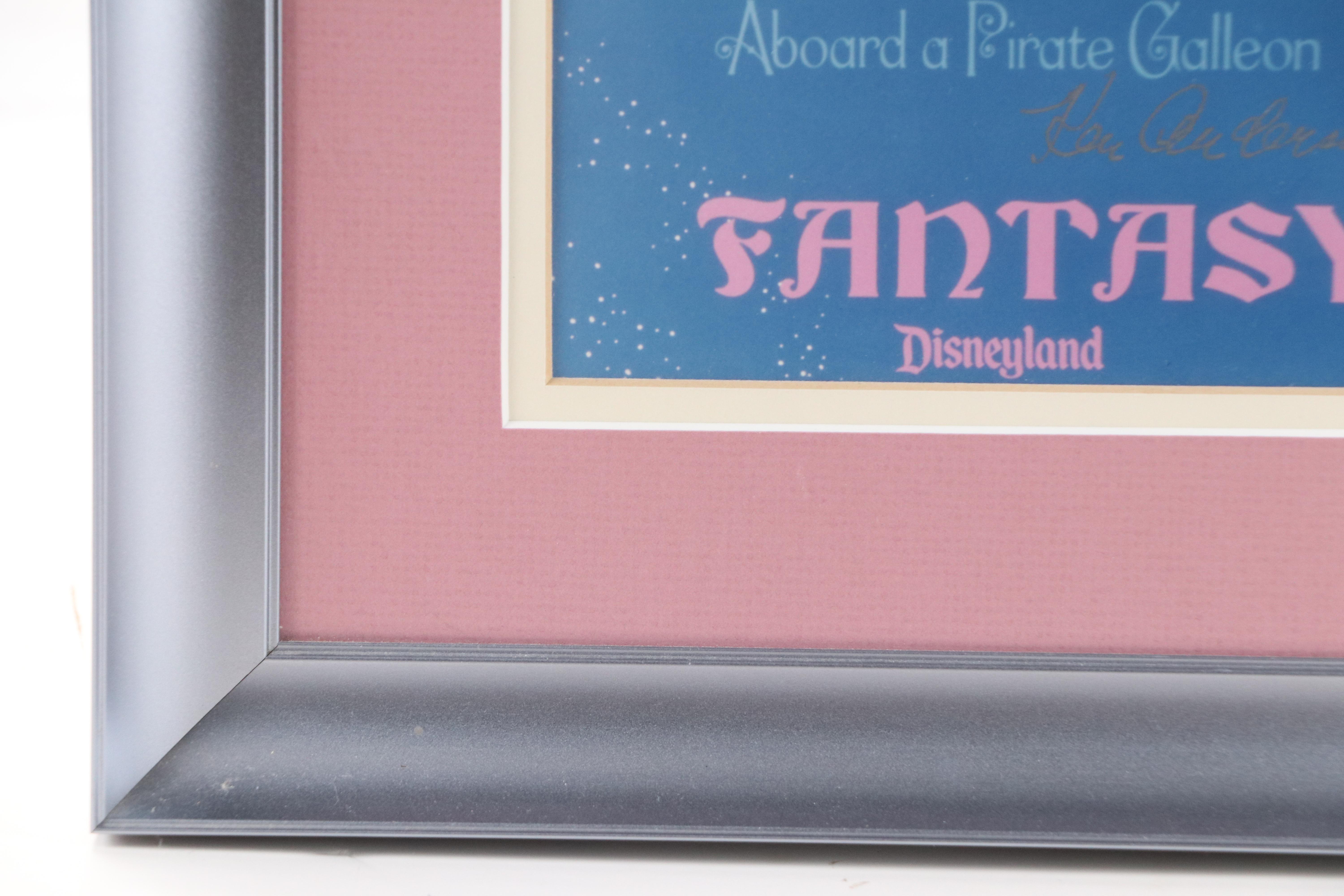 Walt Disney Productions Print "Peter Pan's Flight" Signed by Ken Anderson, 1983