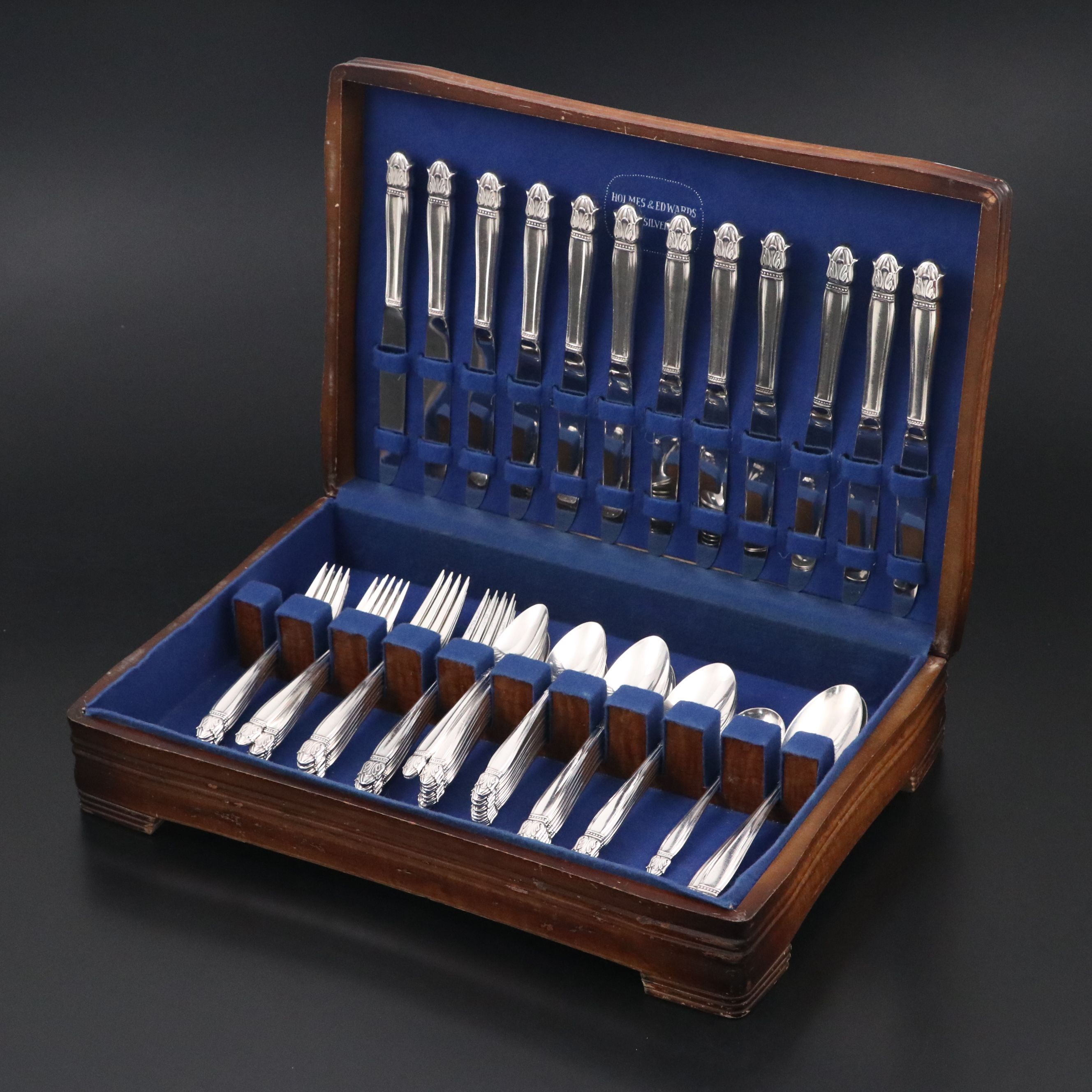 Holmes & Edwards "Danish Princess" Silver Plate Flatware, Mid-20th Century