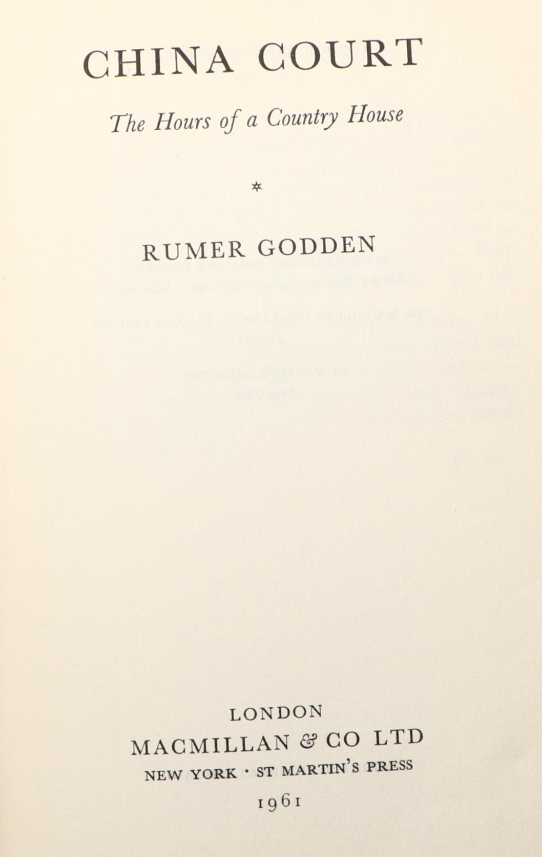 First UK Edition "In This House of Brede" and More Books by Rumer Godden
