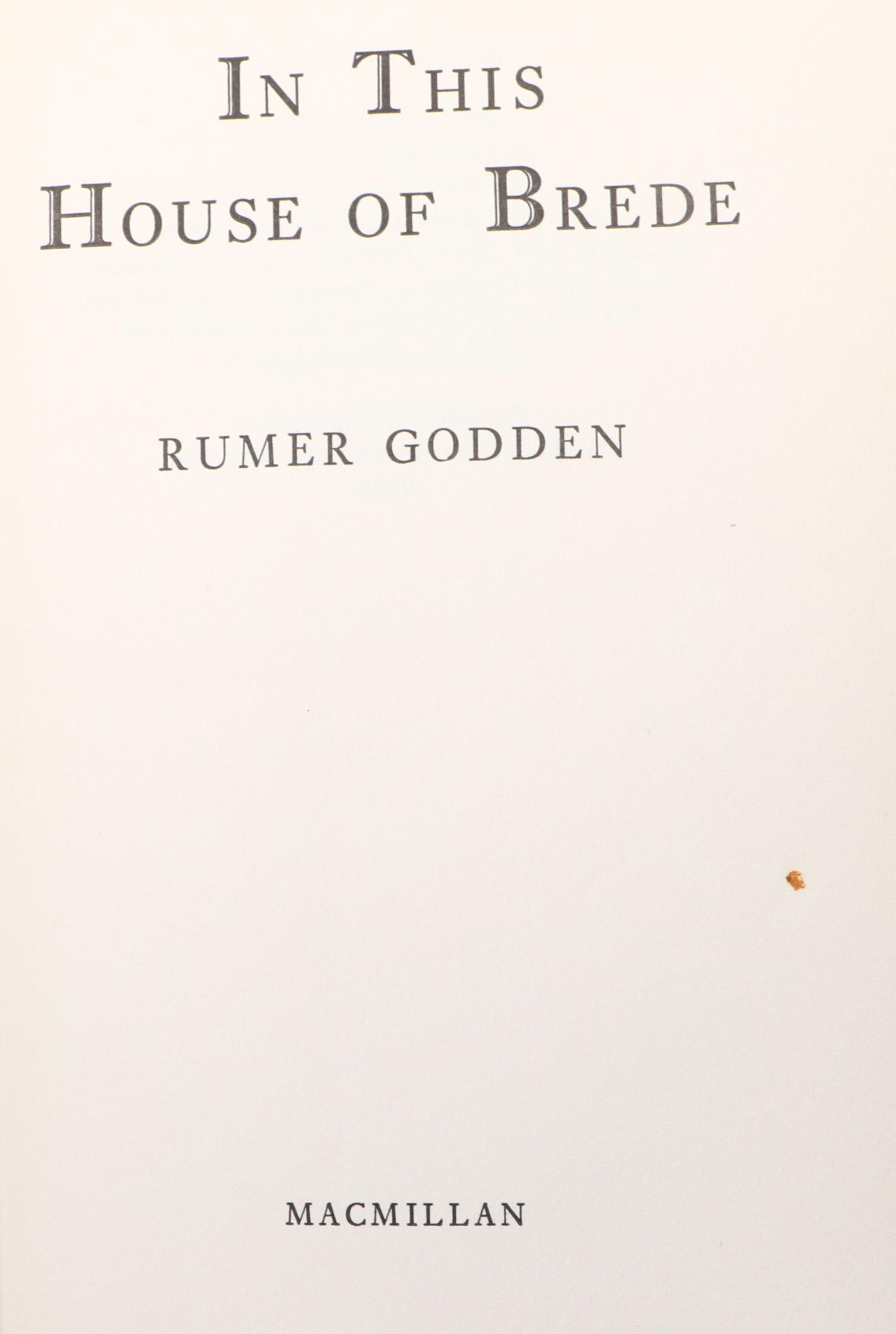 First UK Edition "In This House of Brede" and More Books by Rumer Godden