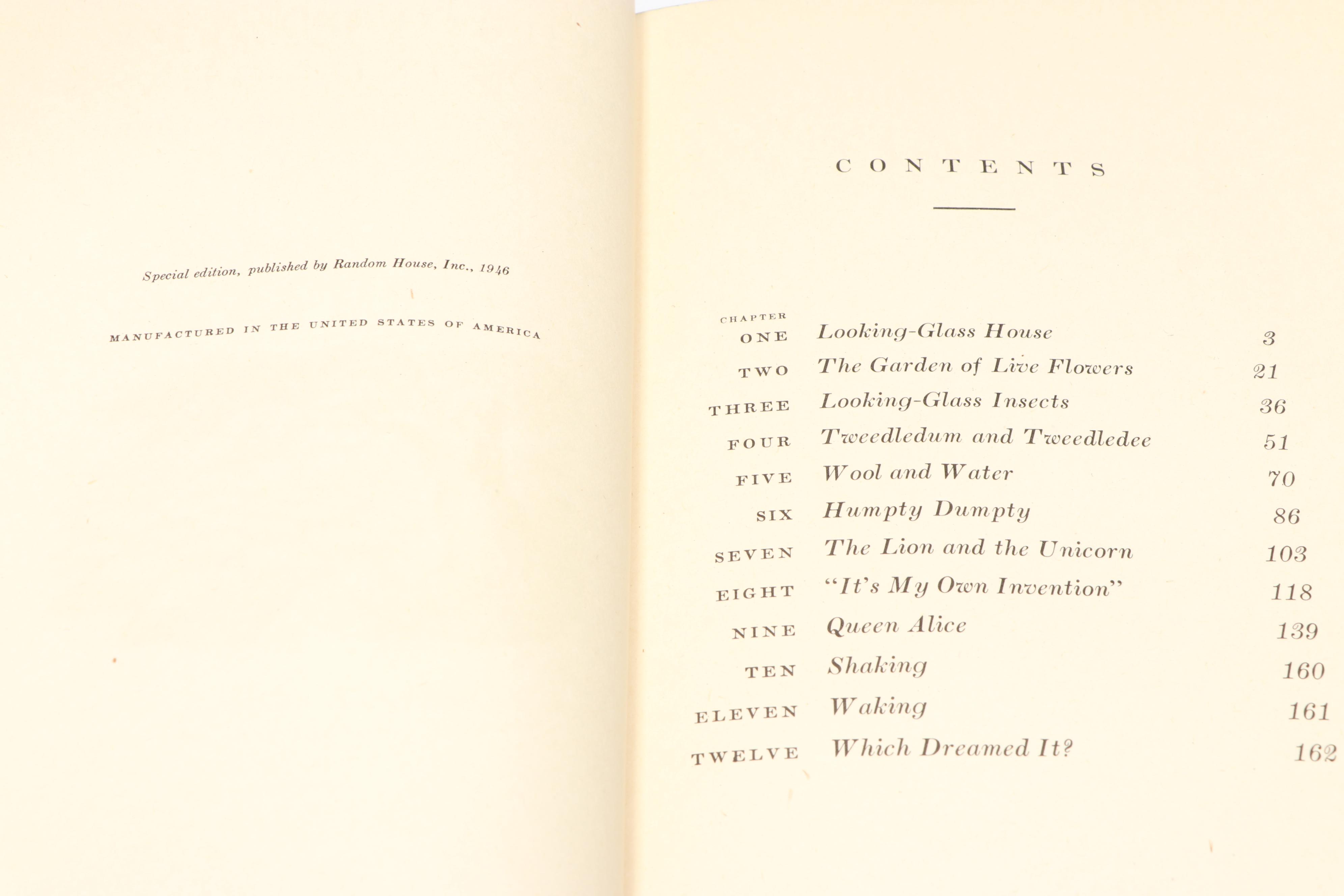 Illustrated "Alice in Wonderland" and "Through the Looking-Glass" Box Set, 1946