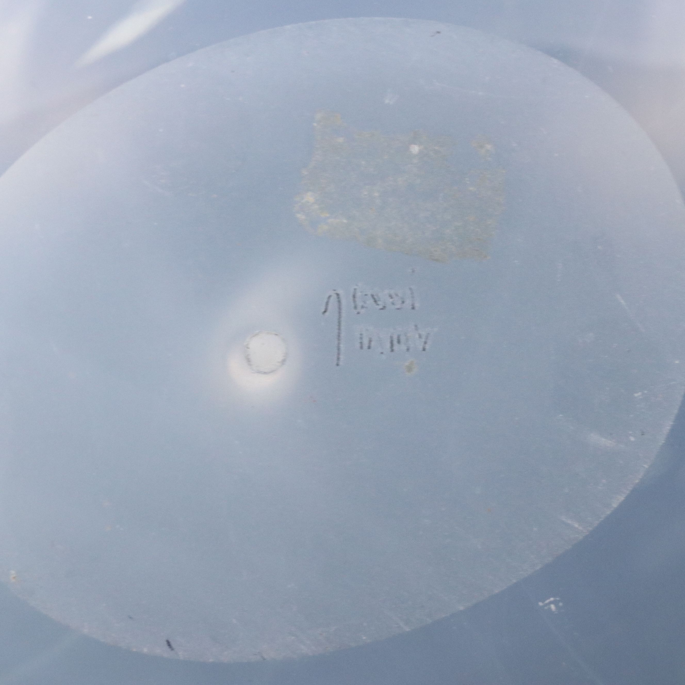 Opalescent Glass Crescent Bowl and Eggs