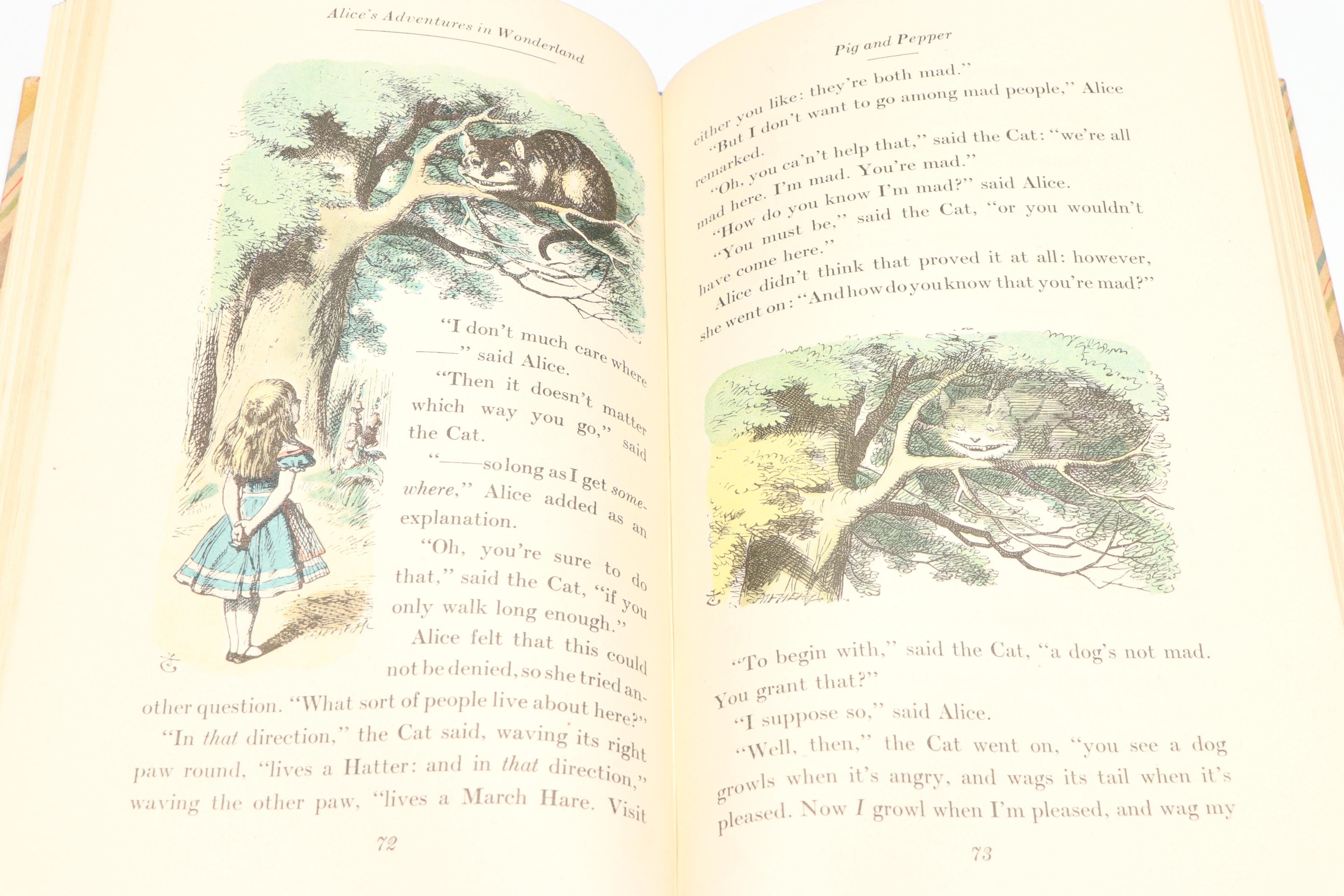 Illustrated "Alice in Wonderland" and "Through the Looking-Glass" Box Set, 1946