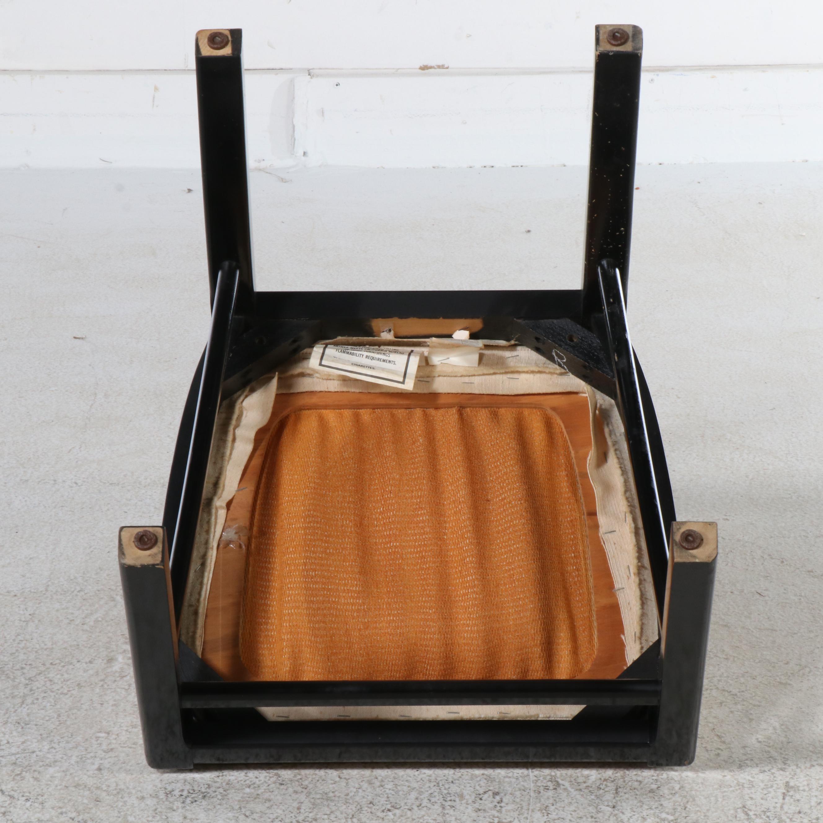 Six Piece Lacquered Wood Dining Set