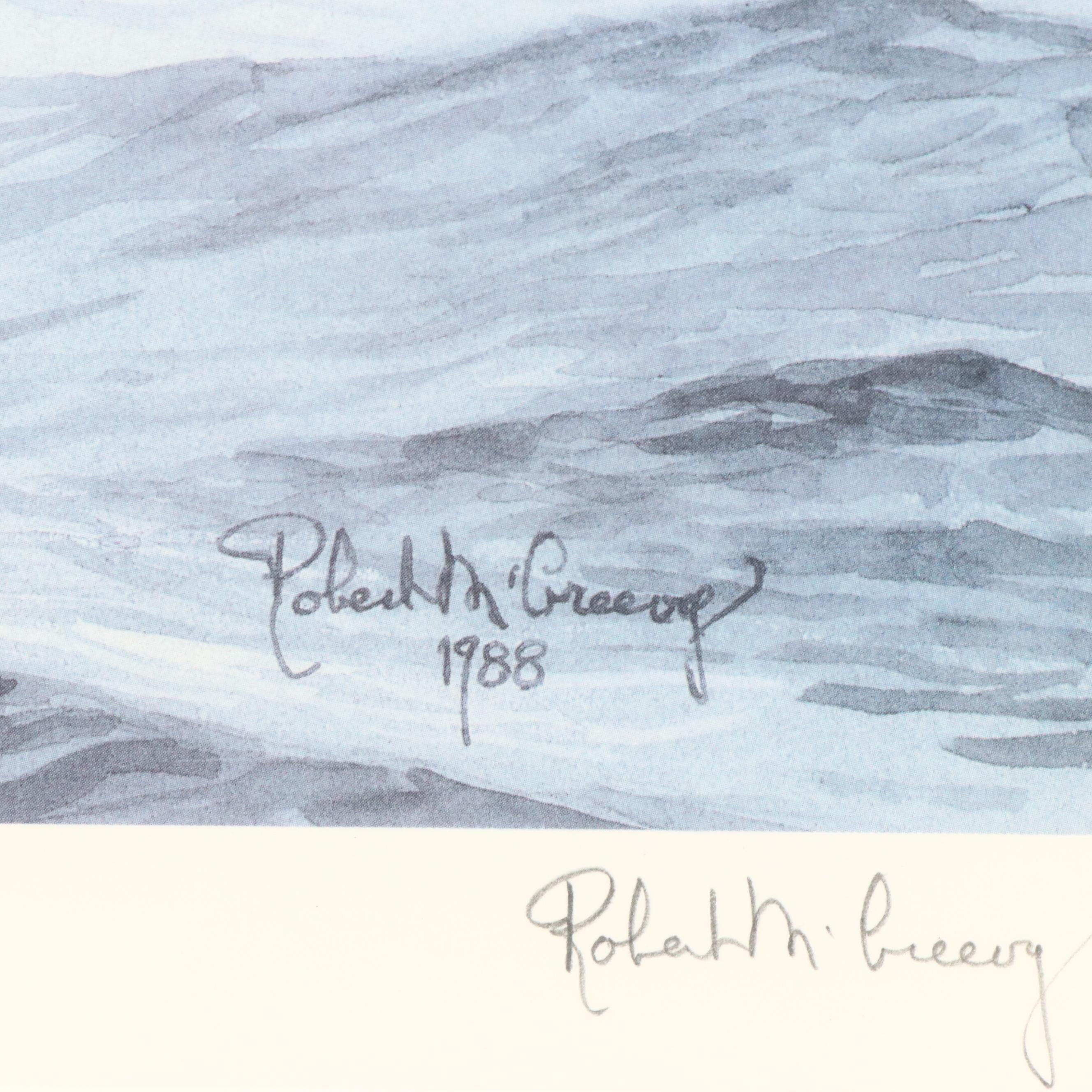 Robert McGreevy Offset Lithograph "Steamer Regina," 1988