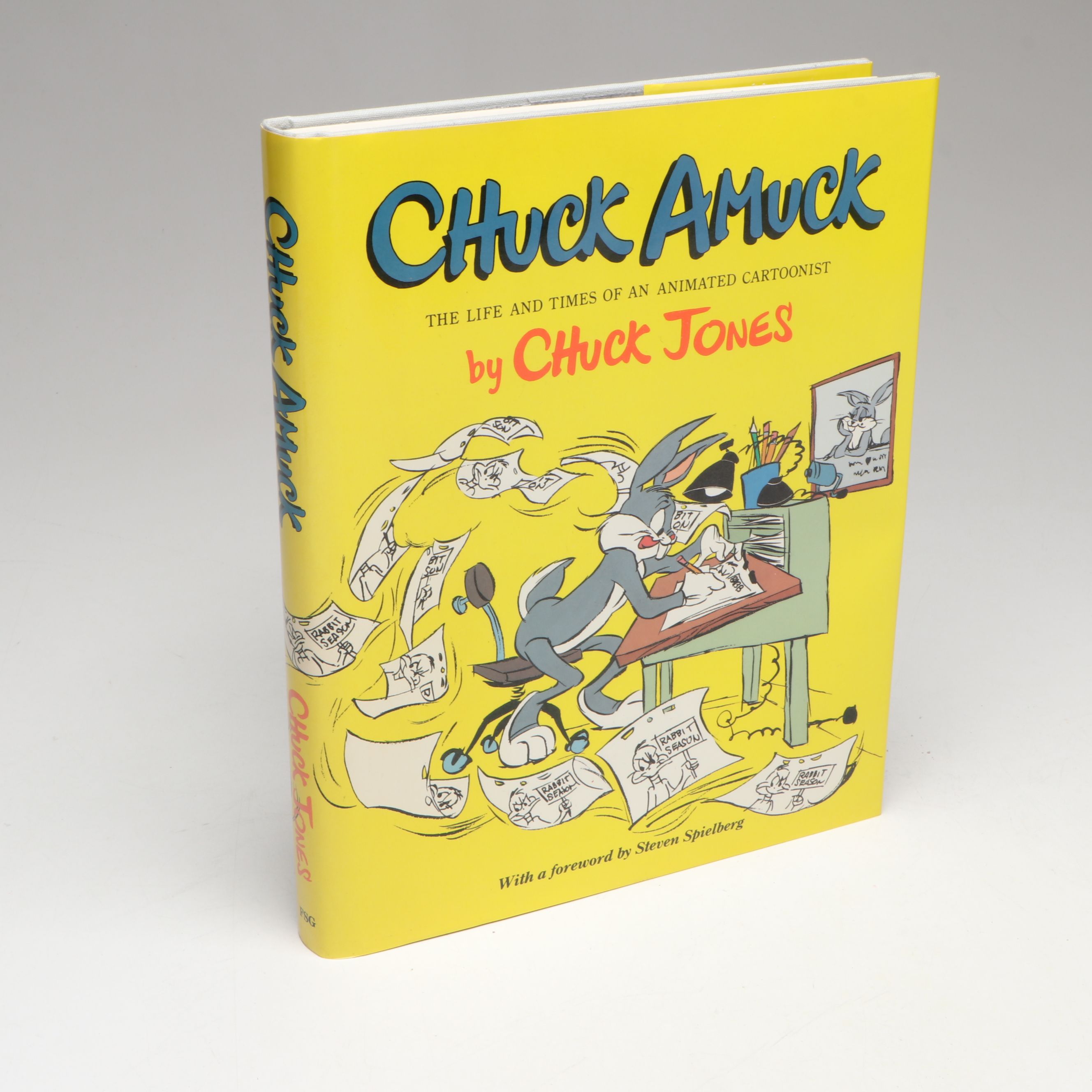 Signed First Edition "Chuck Amuck" by Chuck Jones with Children's Book