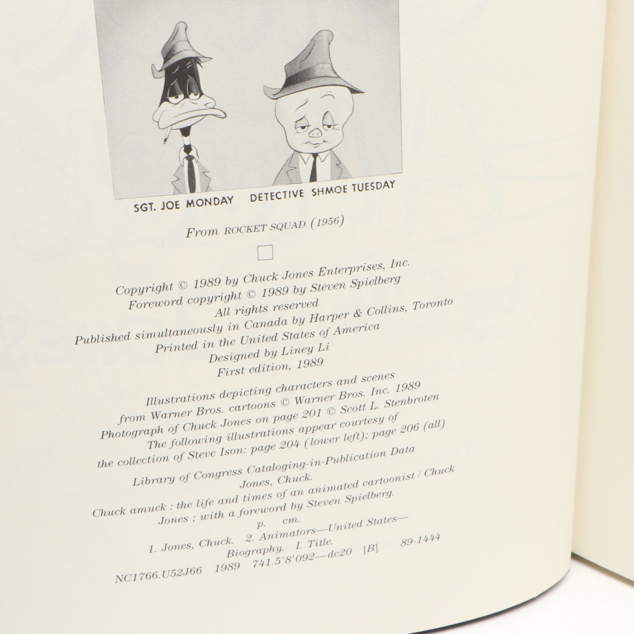 Signed First Edition "Chuck Amuck" by Chuck Jones with Children's Book
