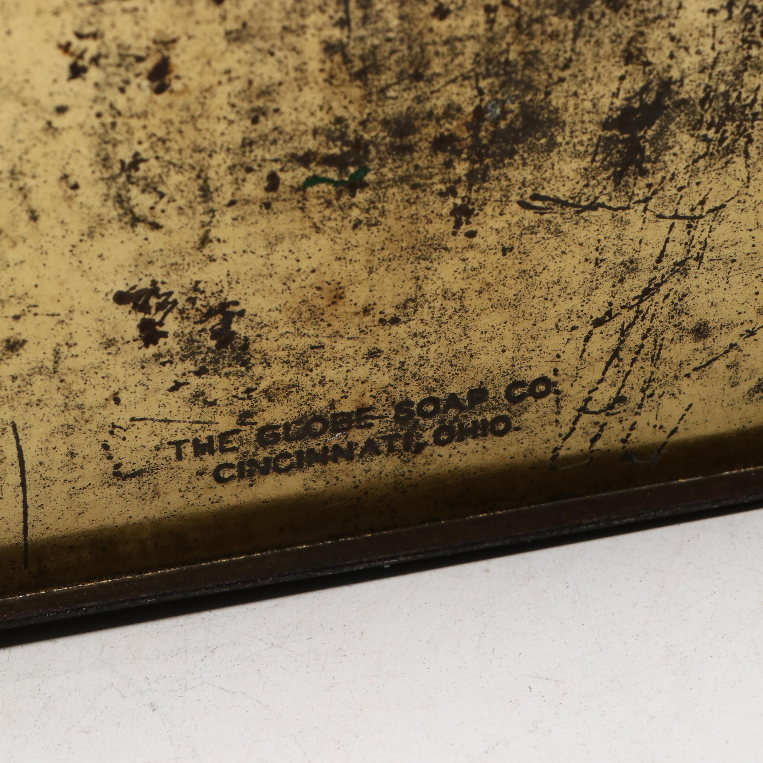 Cincinnati Glove Soap Co. Tin Box and Metal Champagne Bucket