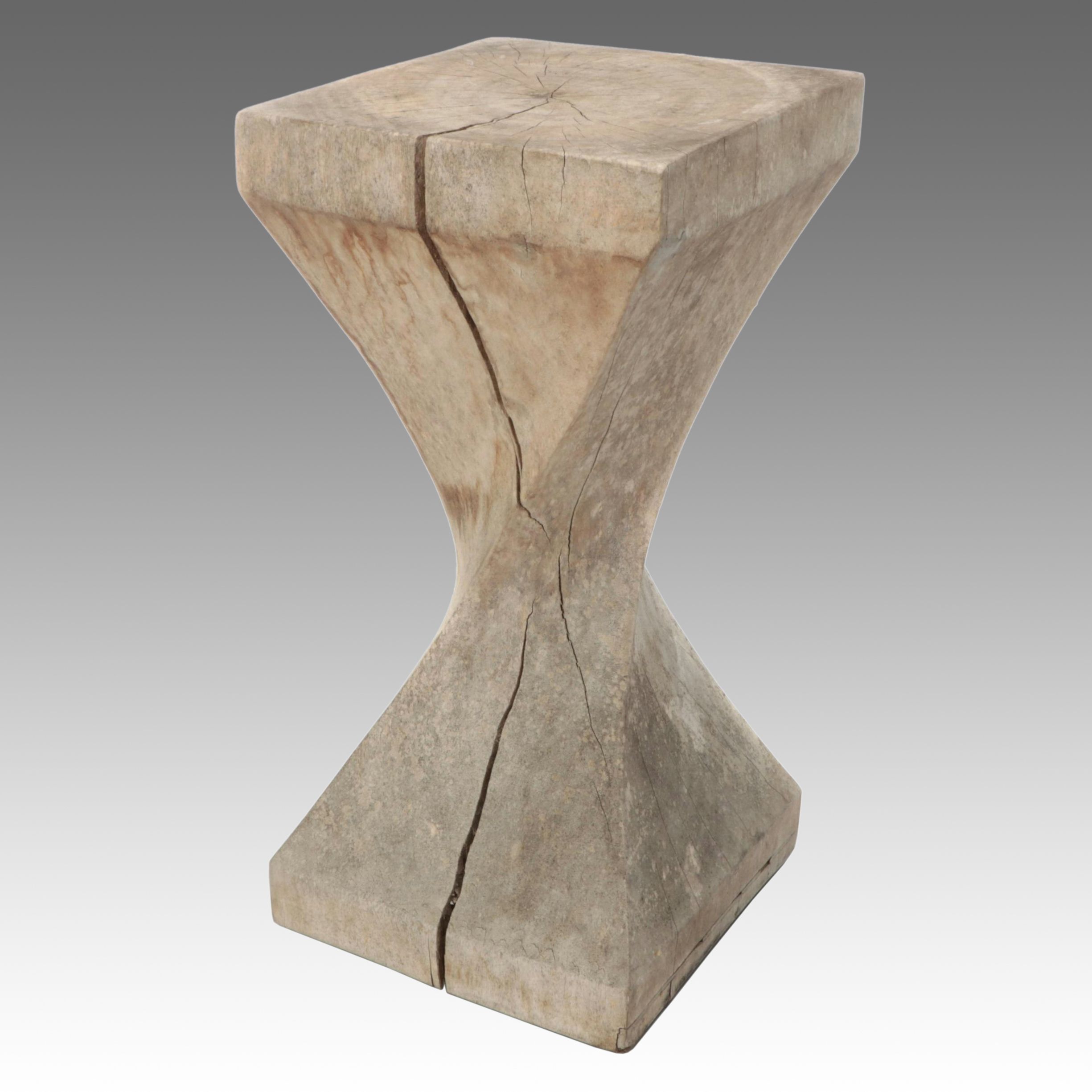 Wood Stump Accent Table