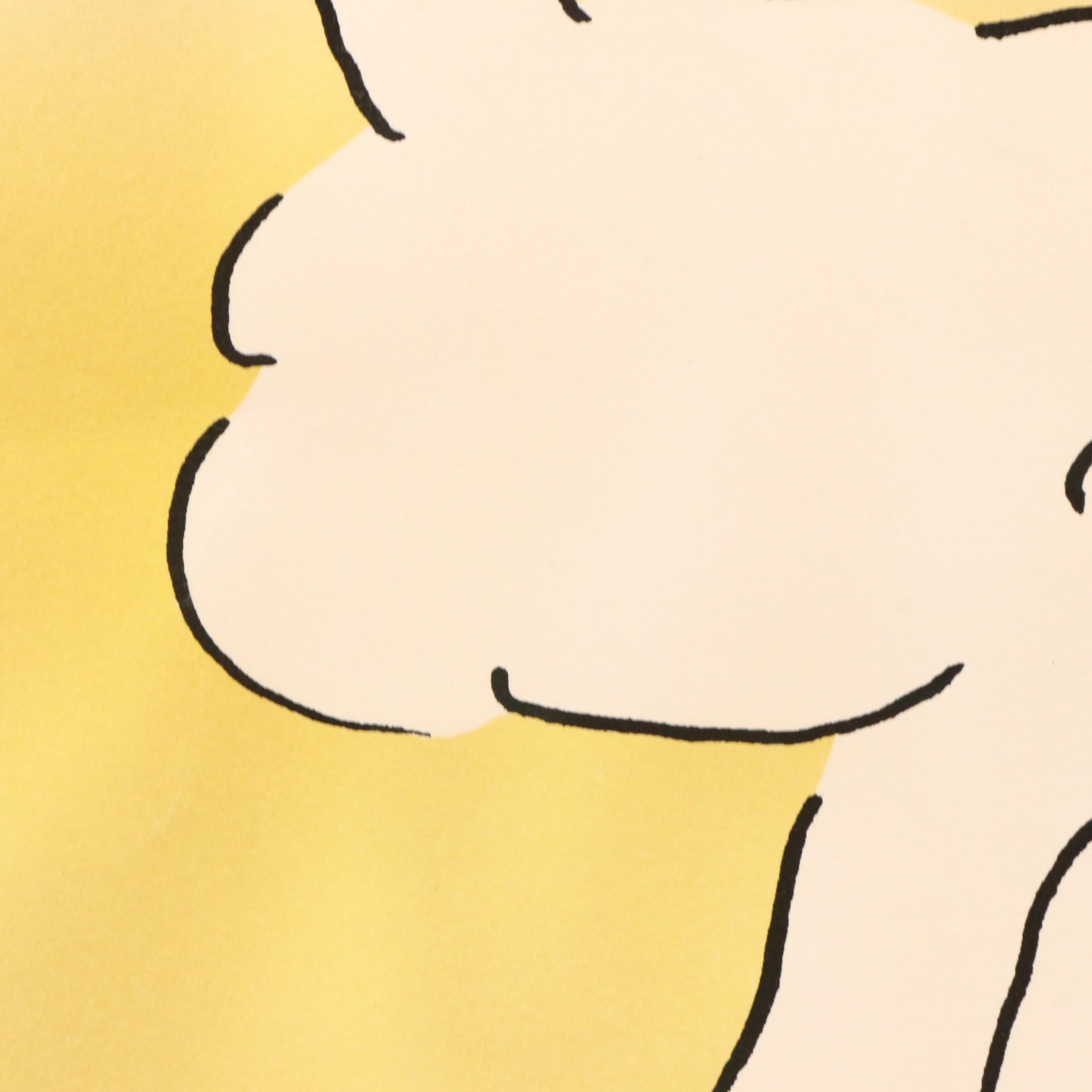 Peter Max Serigraph "Nude Descending," 1974–1975