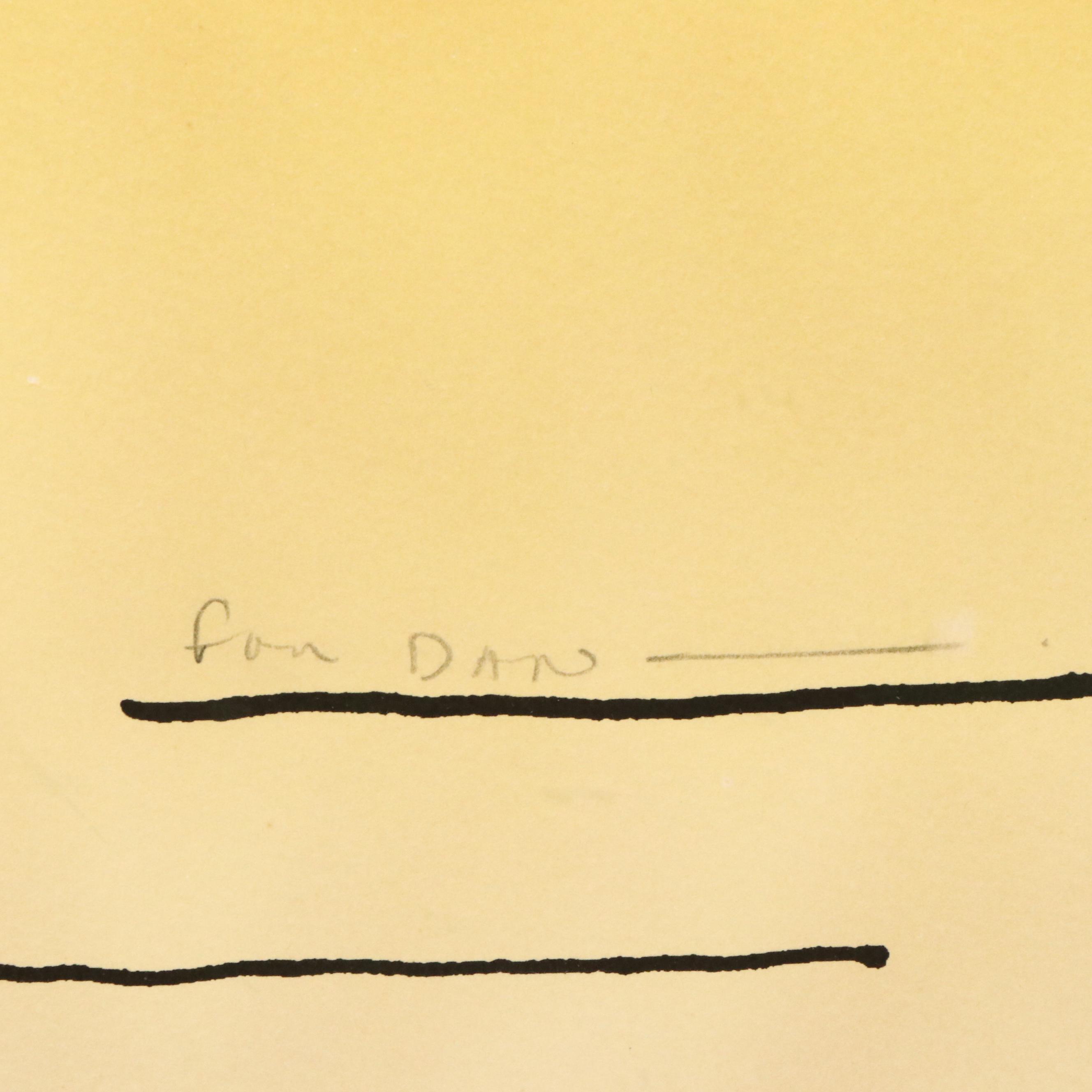 Peter Max Serigraph "Nude Descending," 1974–1975