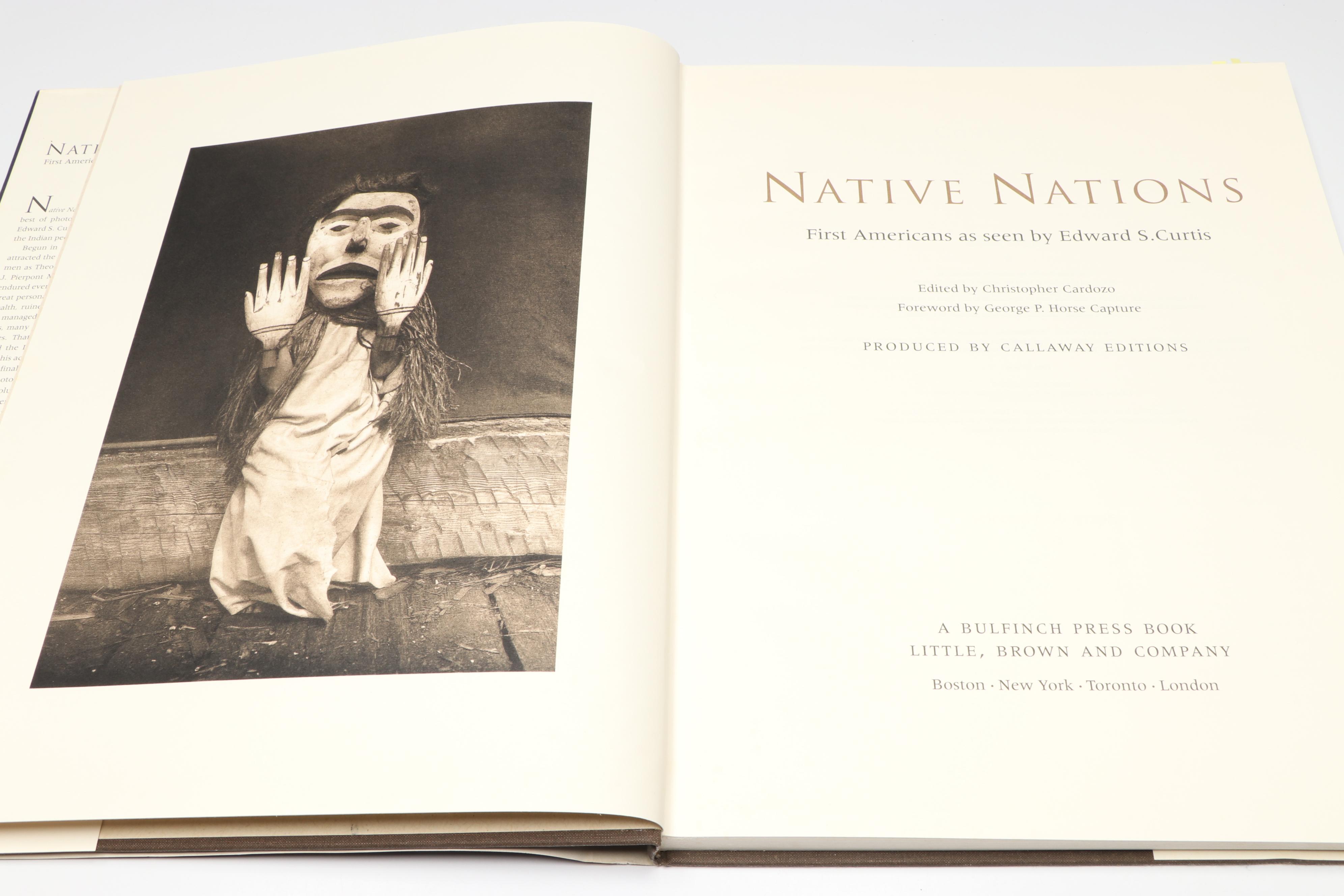 First Edition "Native Nations: First Americans As Seen by Edward Curtis," 1993