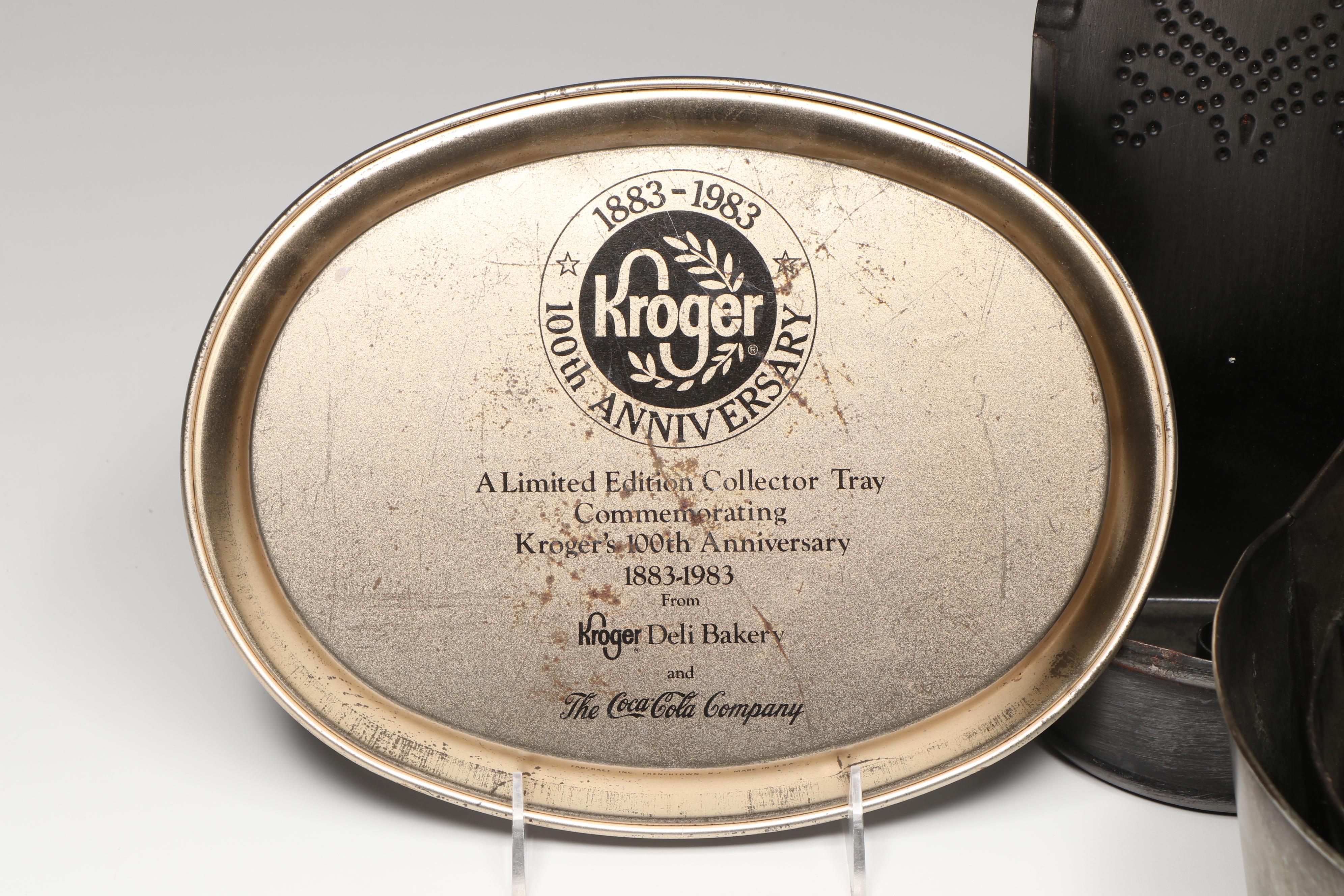 McCoy 1976 Commemorative Bean Pots, Cast Iron Muffin Pan with Other Metal Décor