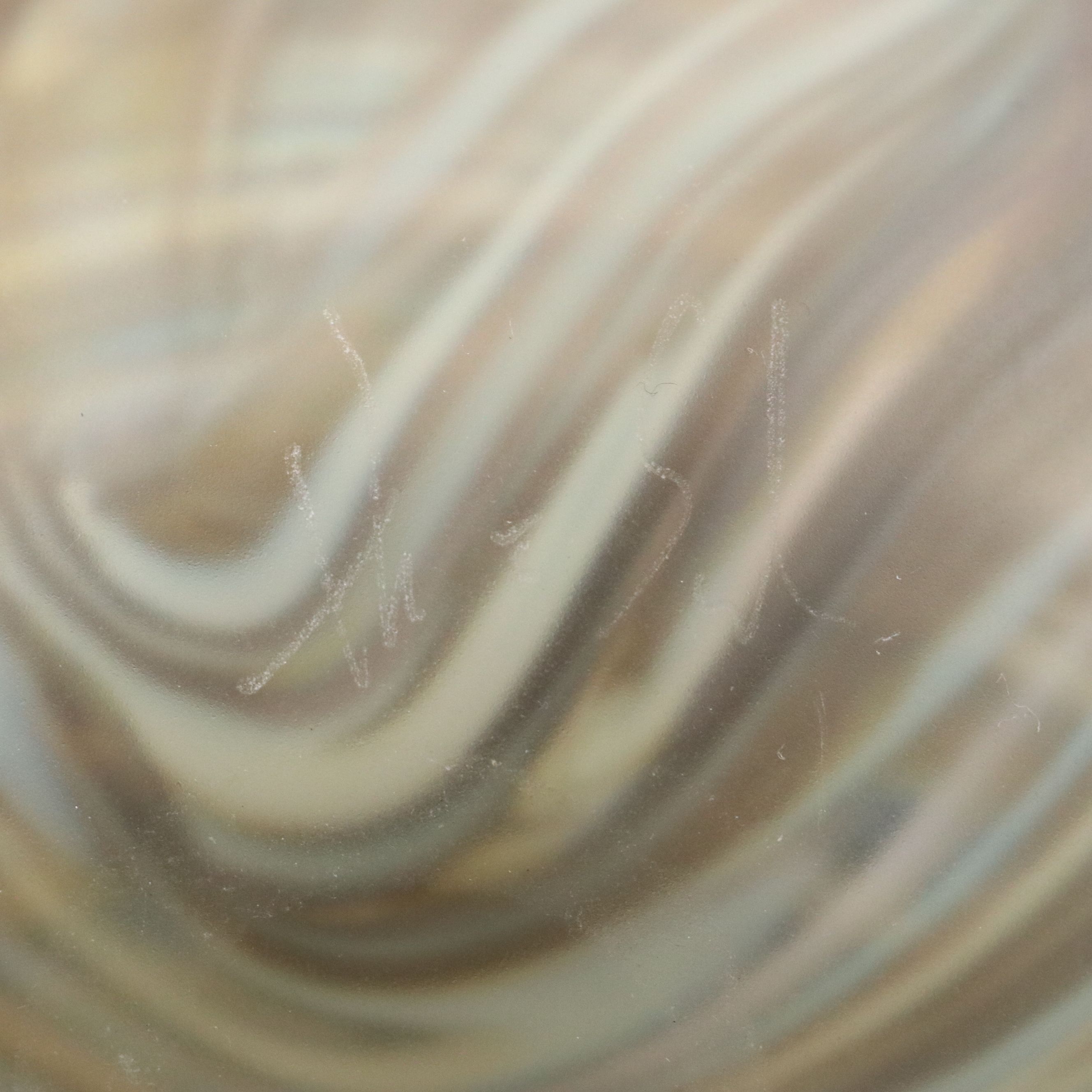 Art Glass Bowl with Crystal Block Stand