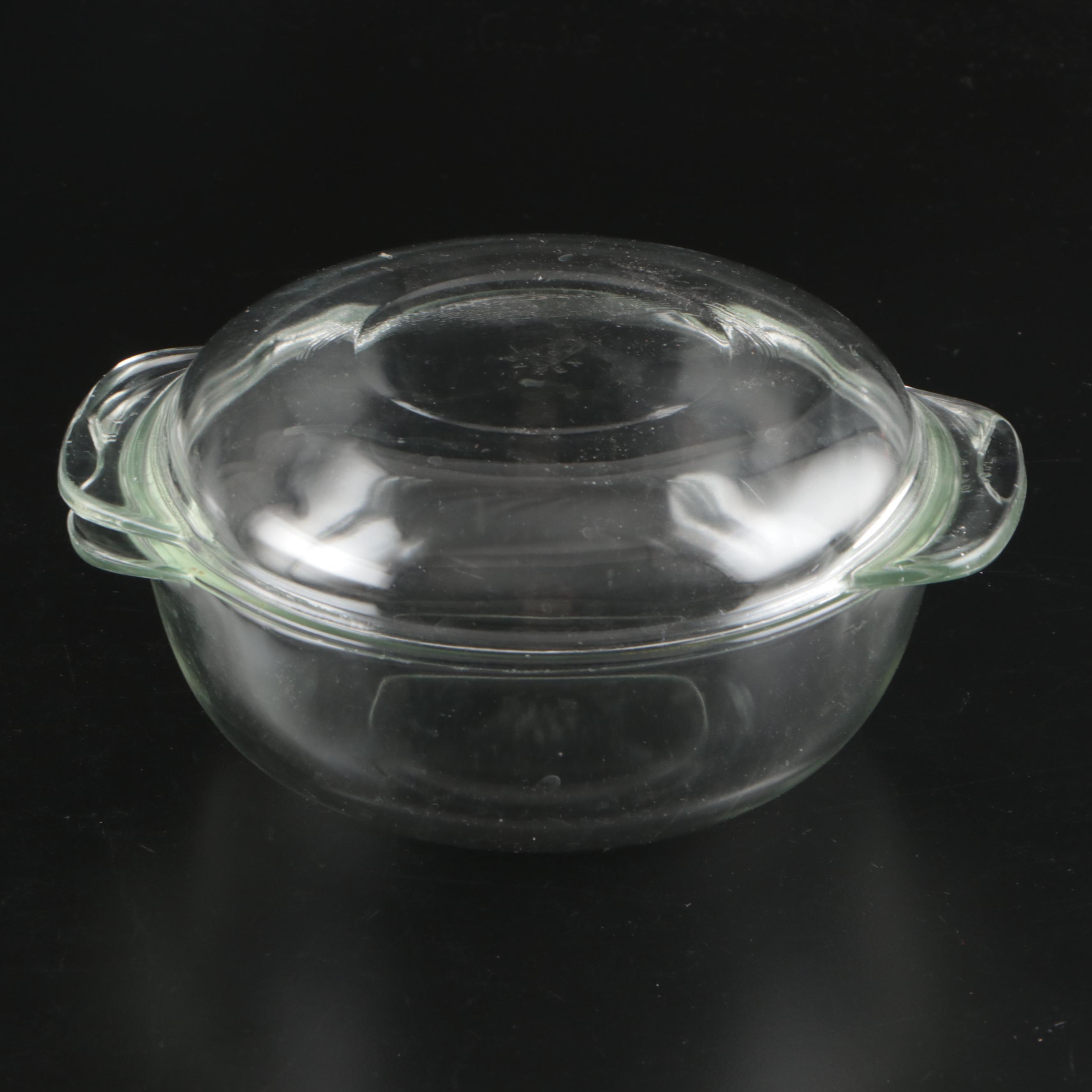 Corning Ware "French White" Covered Casserole with Crown Pyrex and More Bakeware