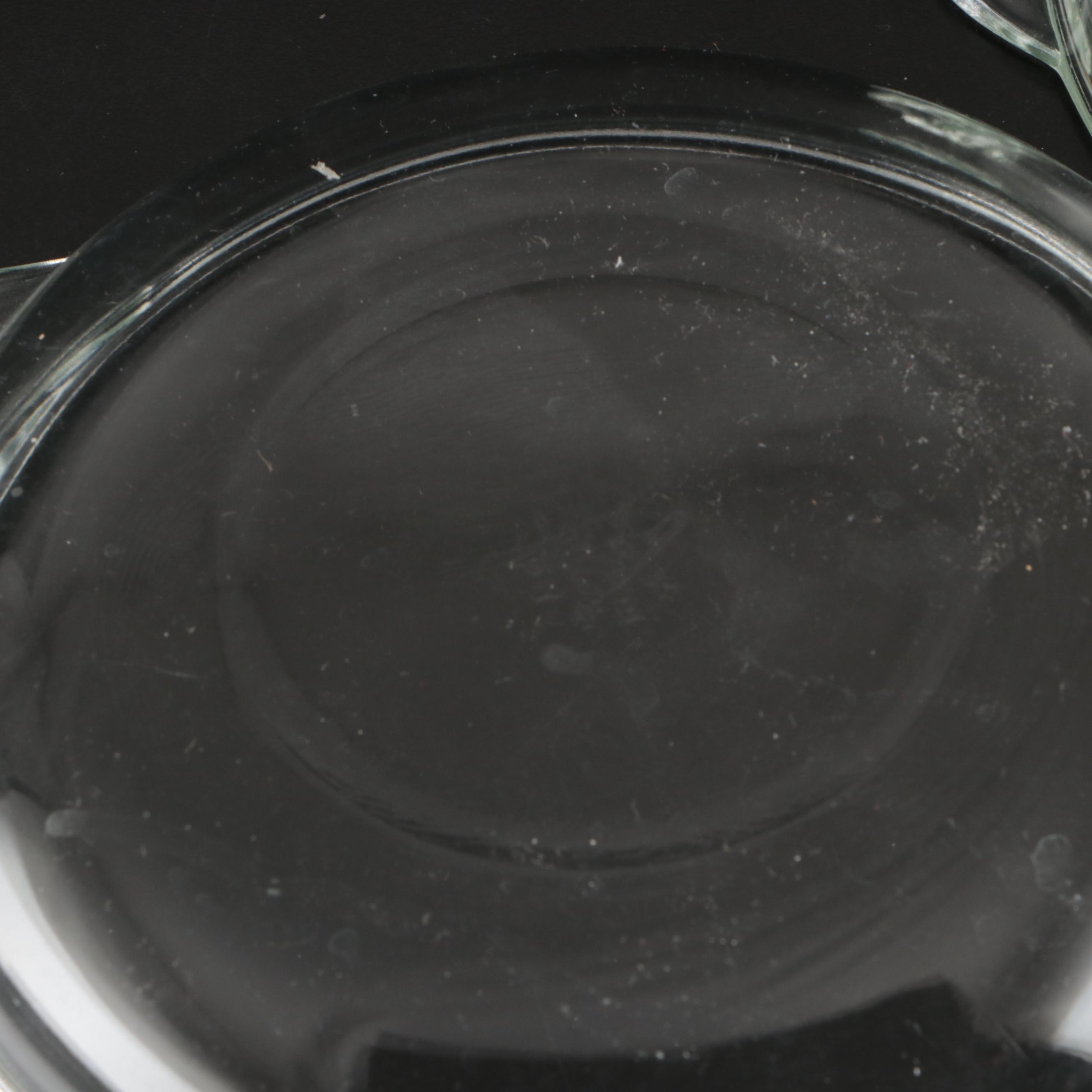 Corning Ware "French White" Covered Casserole with Crown Pyrex and More Bakeware