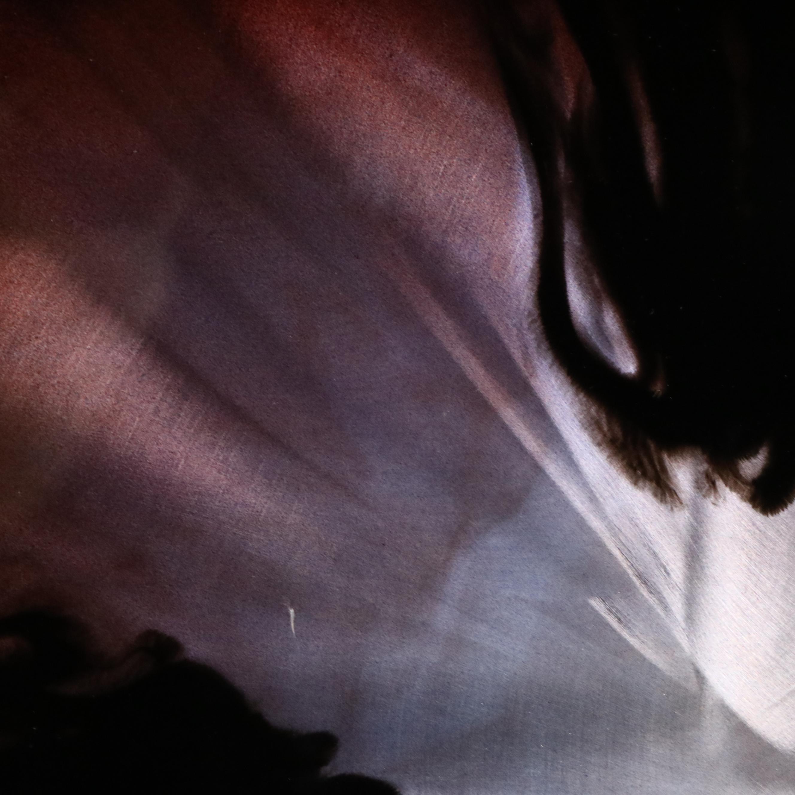 Chris DeRubeis Mixed Media Painting "Mini Burst Purple," Circa 2017