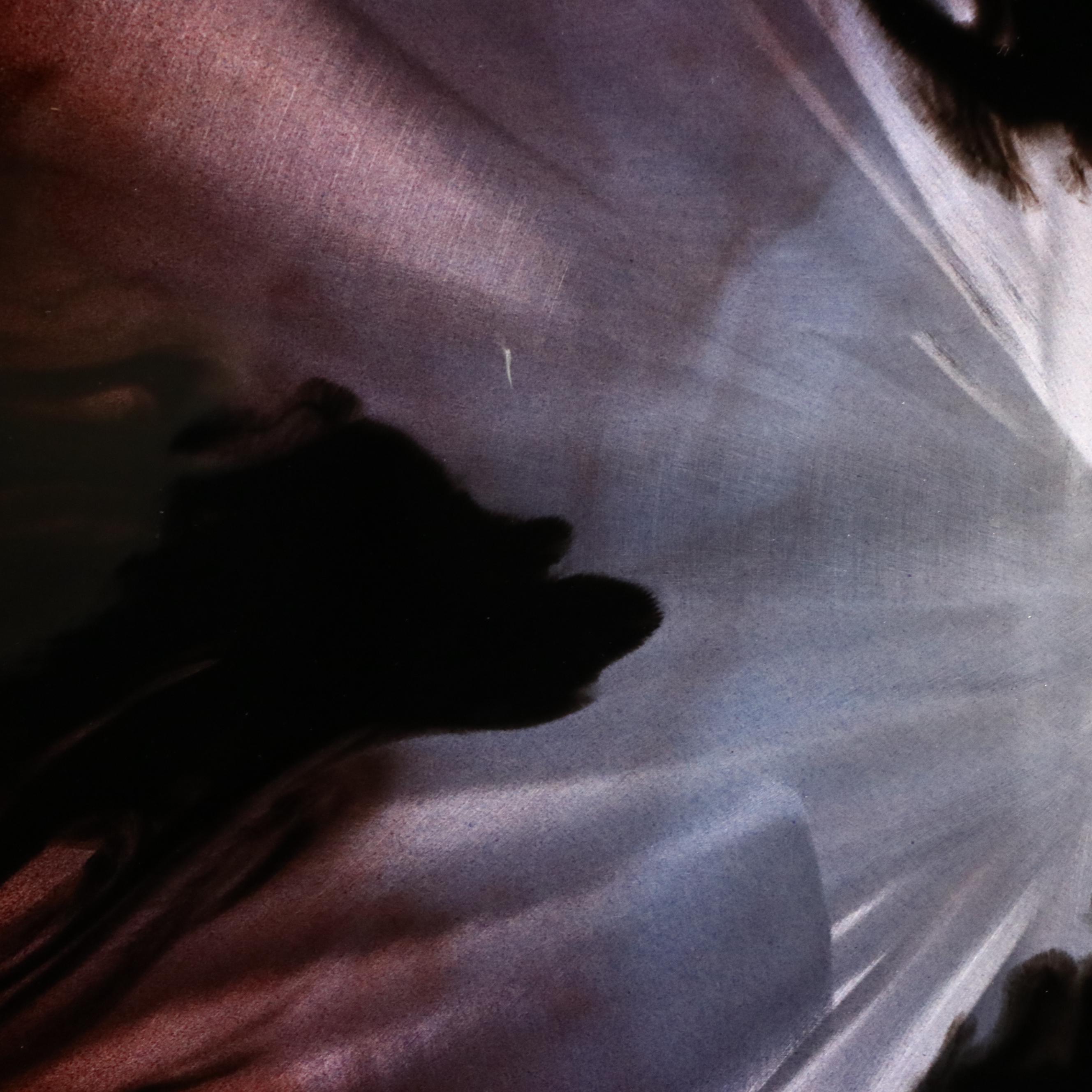 Chris DeRubeis Mixed Media Painting "Mini Burst Purple," Circa 2017