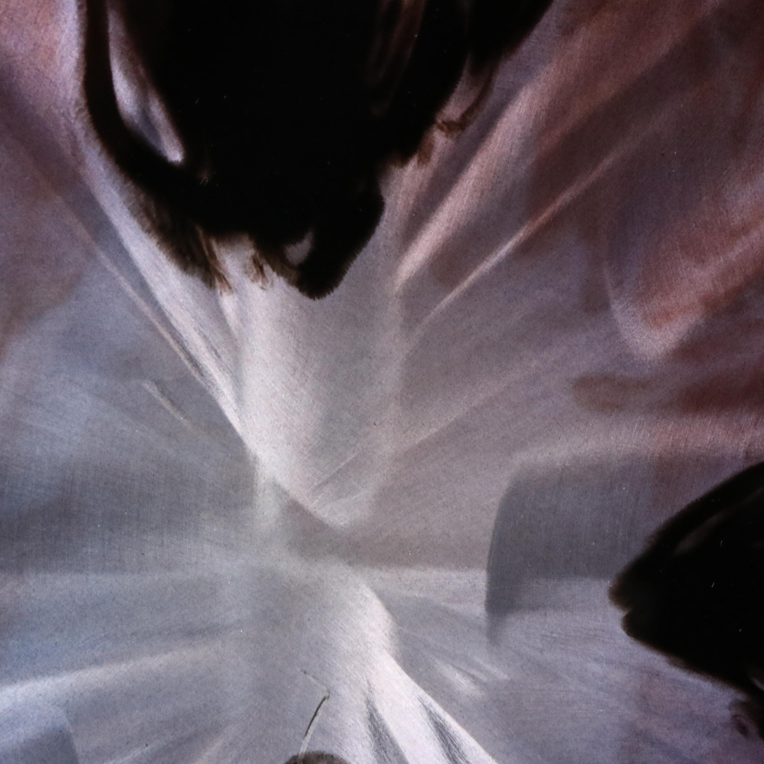 Chris DeRubeis Mixed Media Painting "Mini Burst Purple," Circa 2017