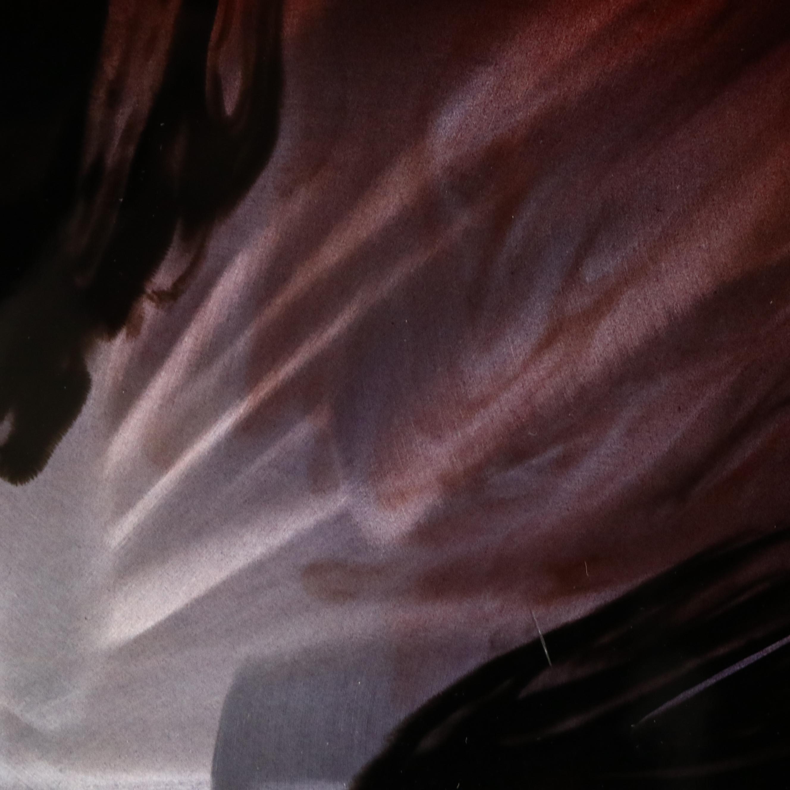 Chris DeRubeis Mixed Media Painting "Mini Burst Purple," Circa 2017