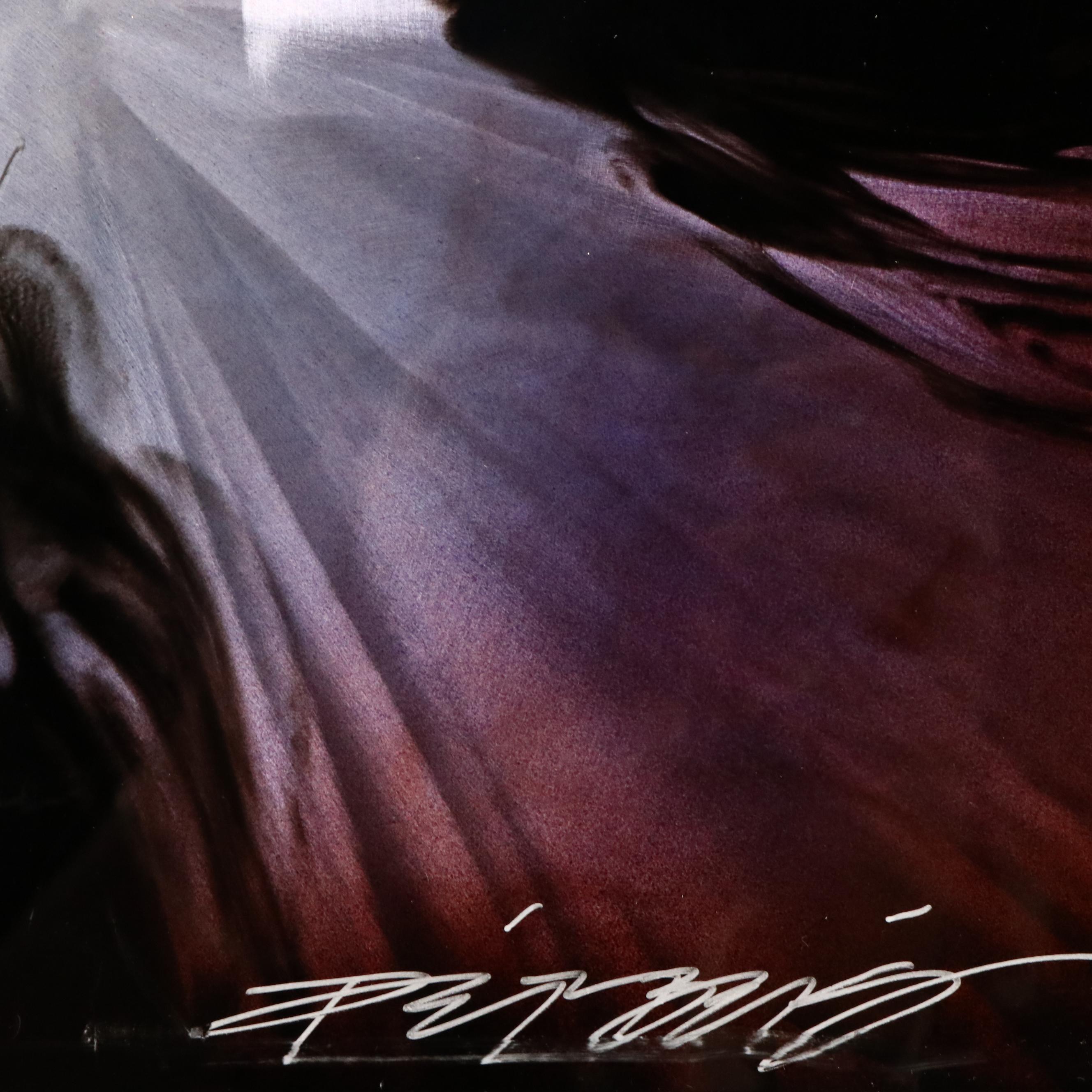 Chris DeRubeis Mixed Media Painting "Mini Burst Purple," Circa 2017