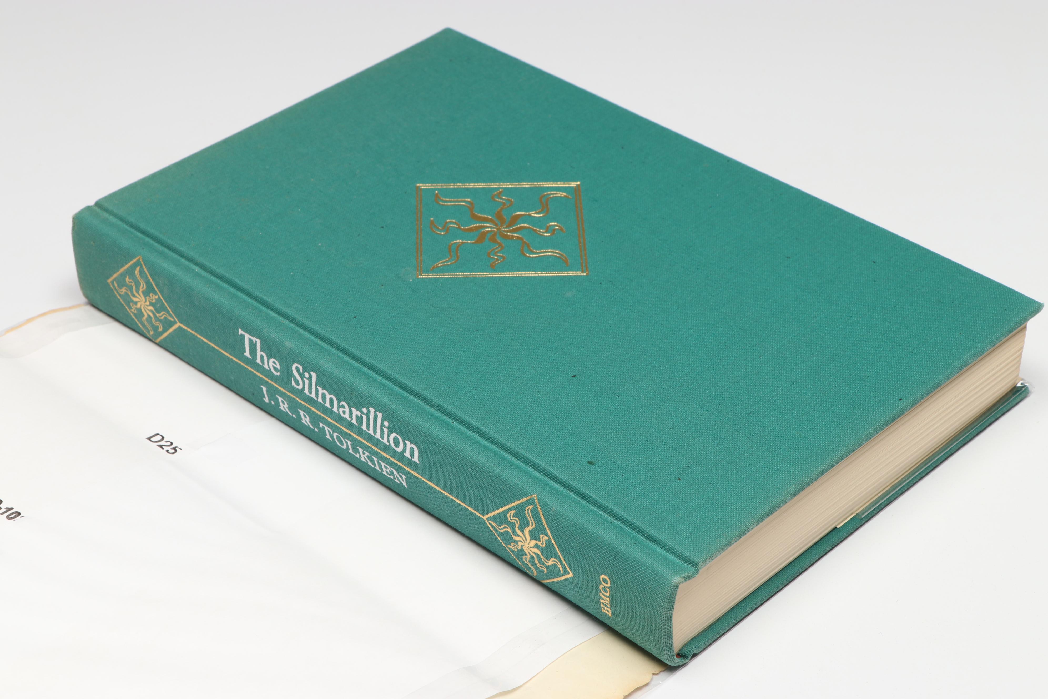First American Edition "The Silmarillion" by J. R. R. Tolkien with Map, 1977