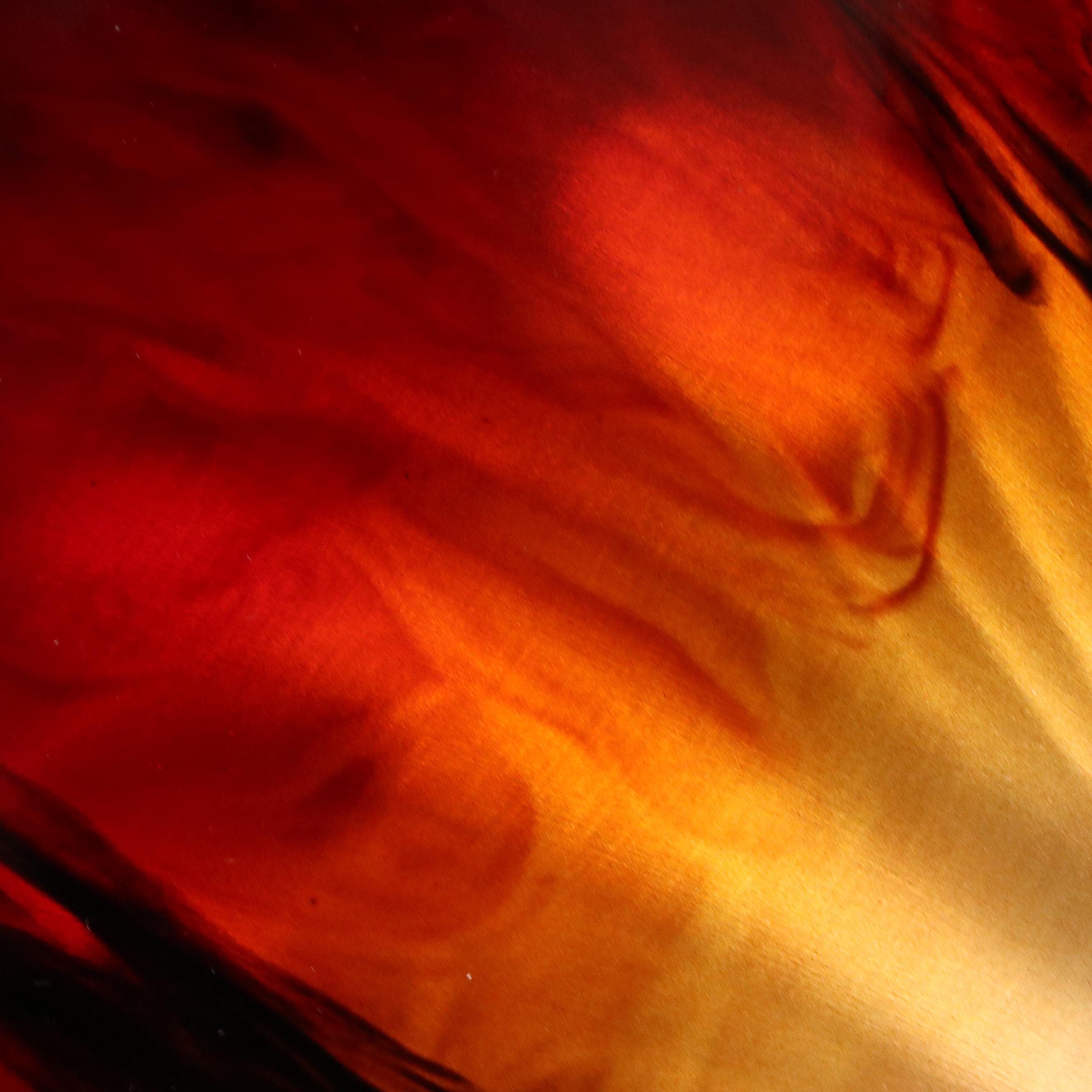 Chris DeRubeis Mixed Media Painting "Mini Burst Red," Circa 2017