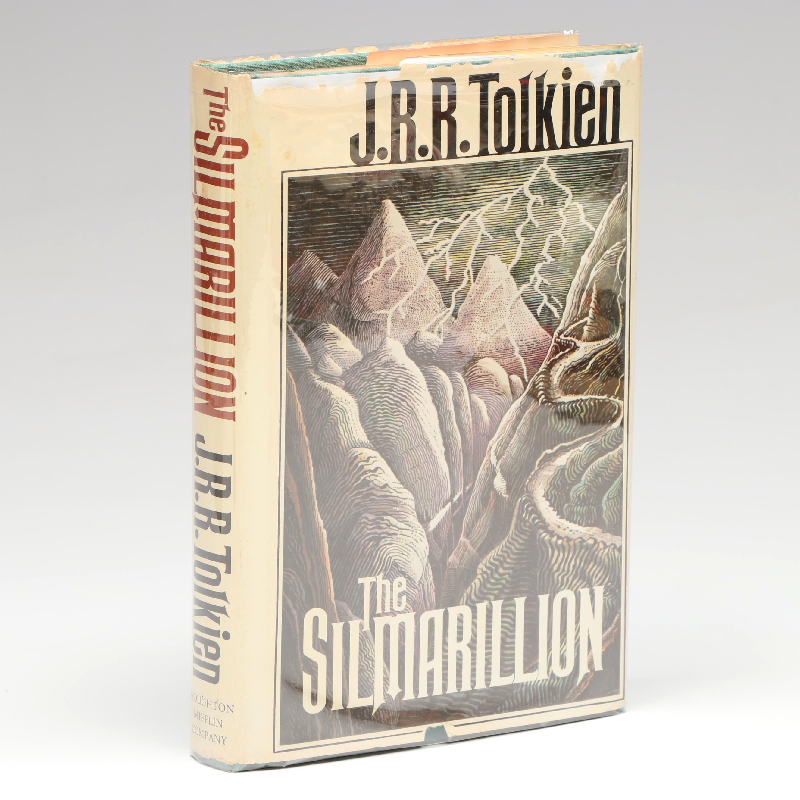 First American Edition "The Silmarillion" by J. R. R. Tolkien with Map, 1977