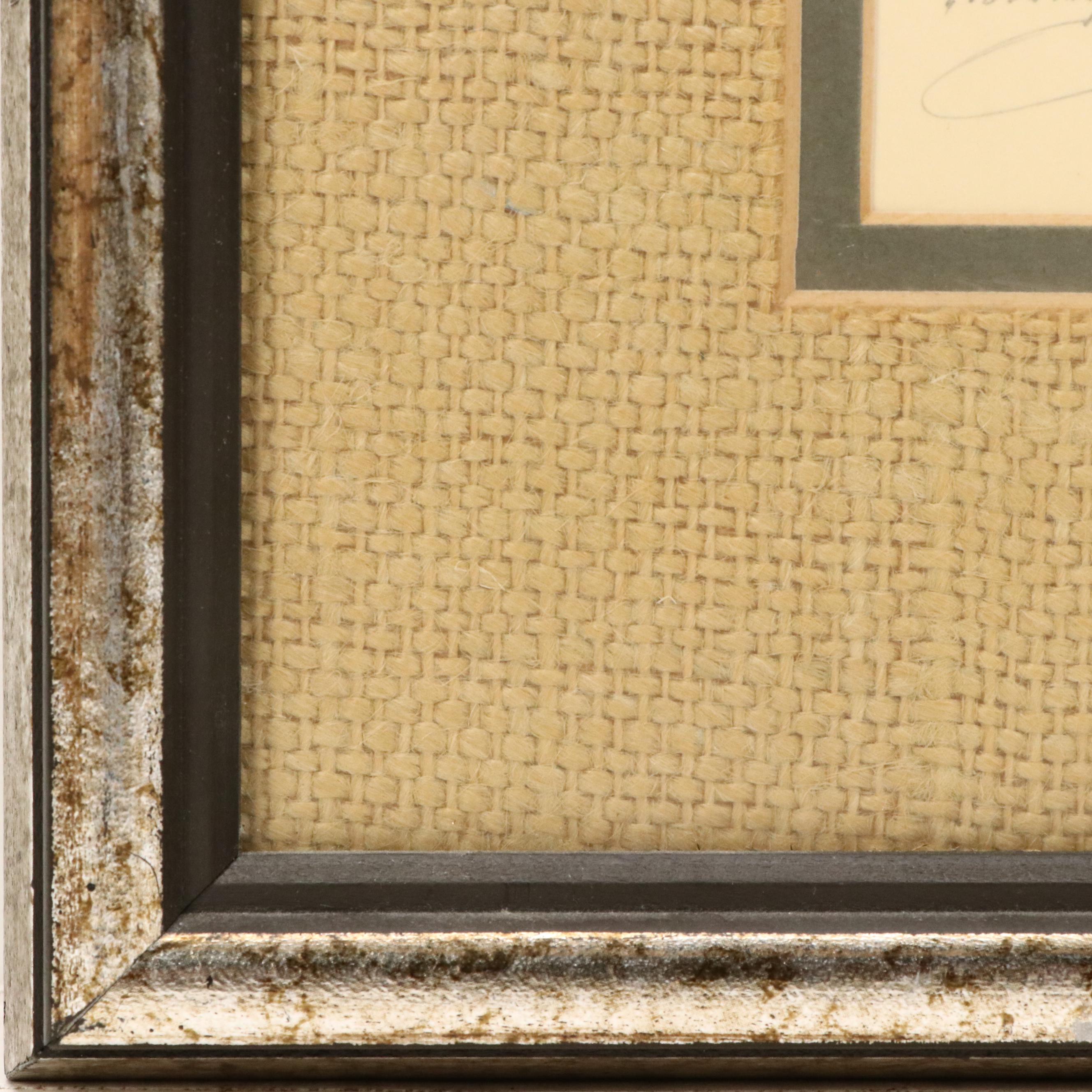 Paul Geissler Etching "The First Snowdrop," 1951