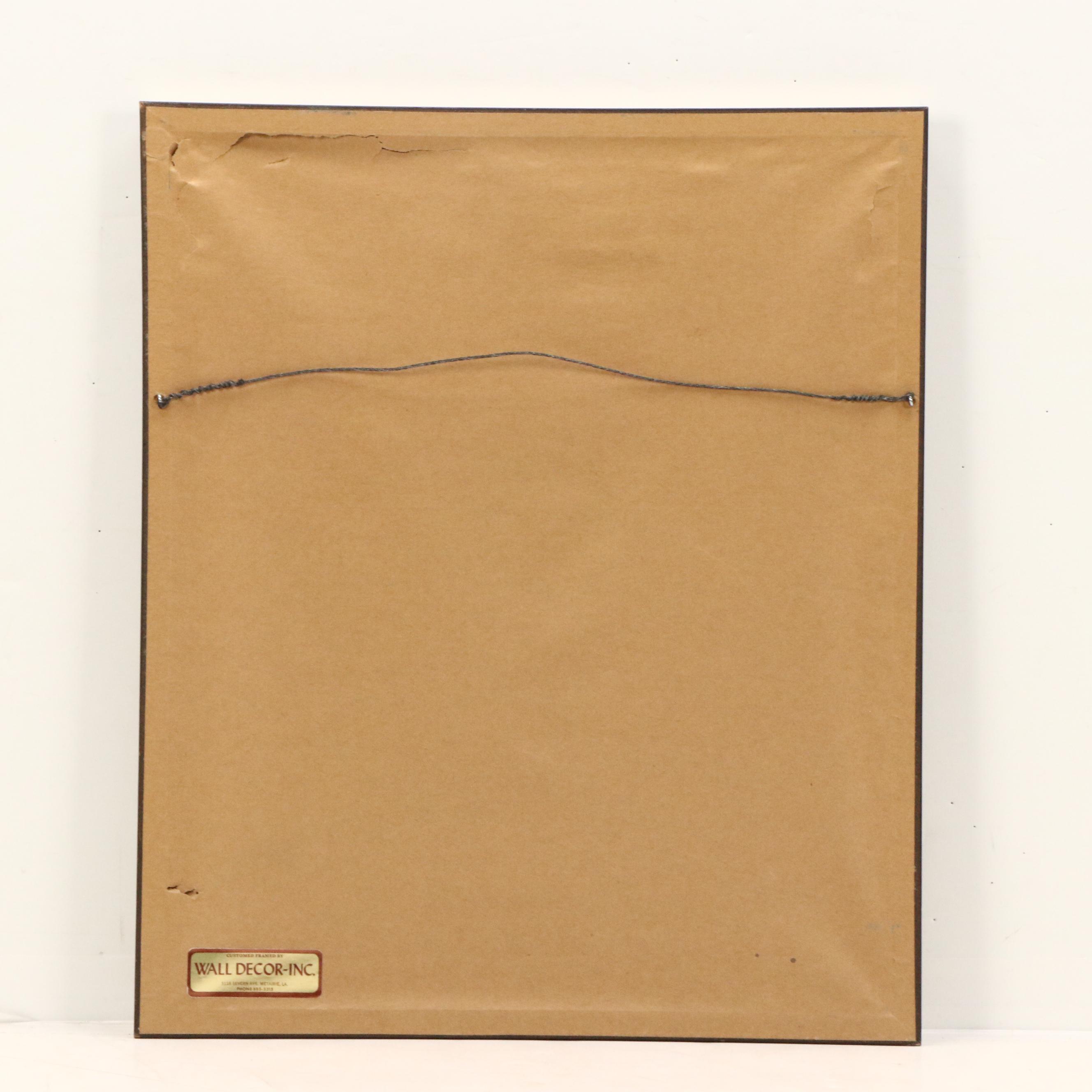 Paul Geissler Etching "The First Snowdrop," 1951