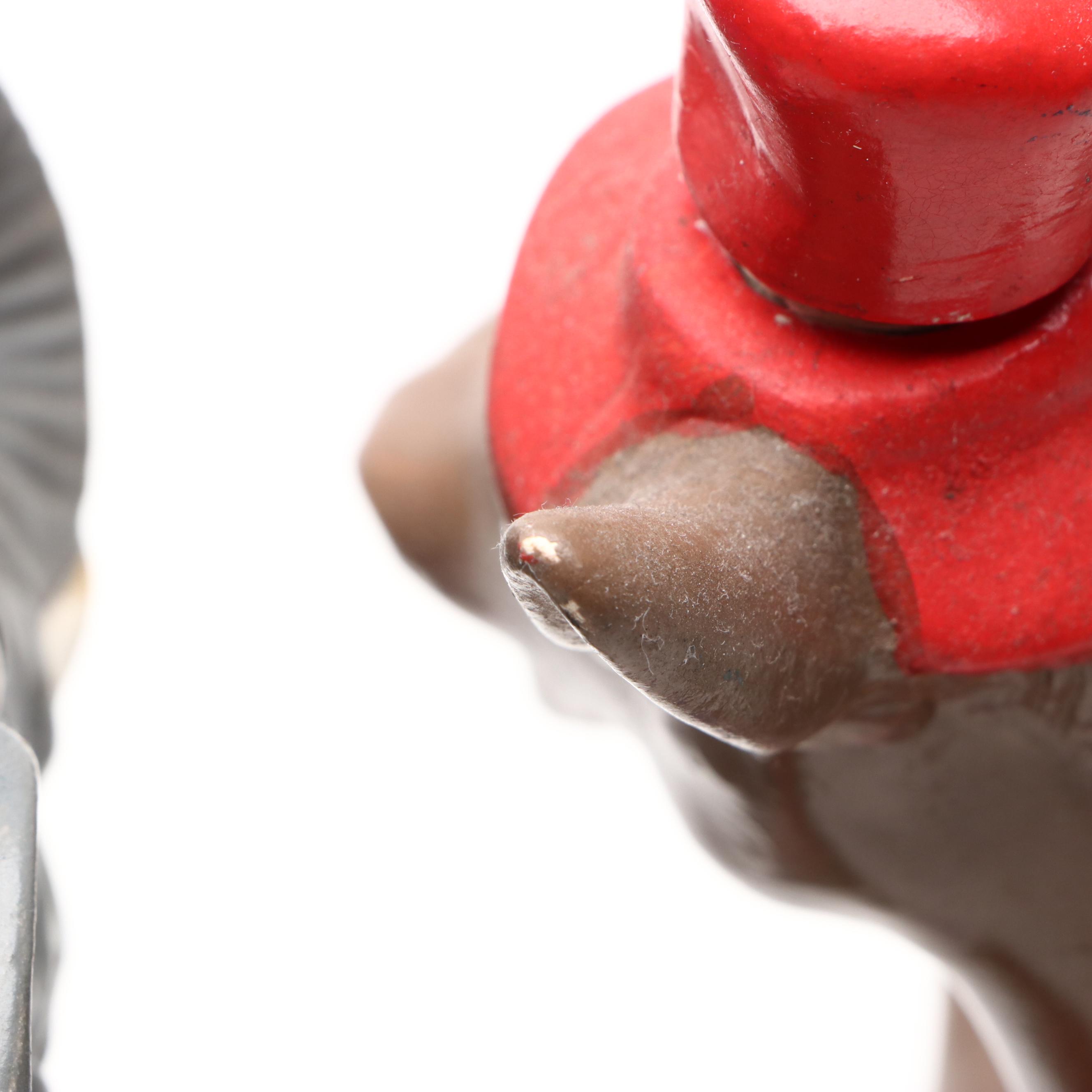 American Political Elephant and Donkey Mascot Figural Ceramic Decanters