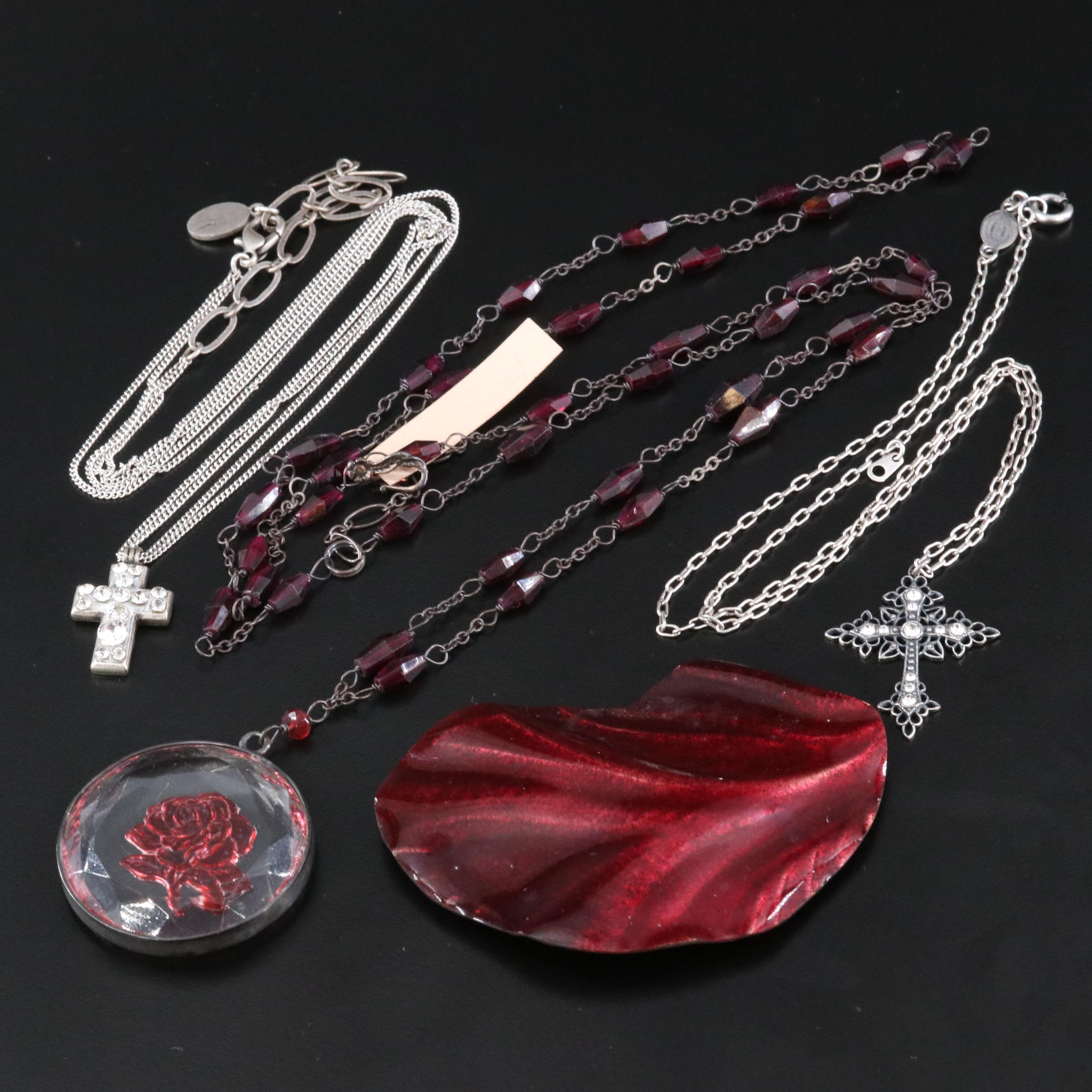 Necklaces and Brooch Including Michal Golan, Robin Woodard and Catherine Popesco