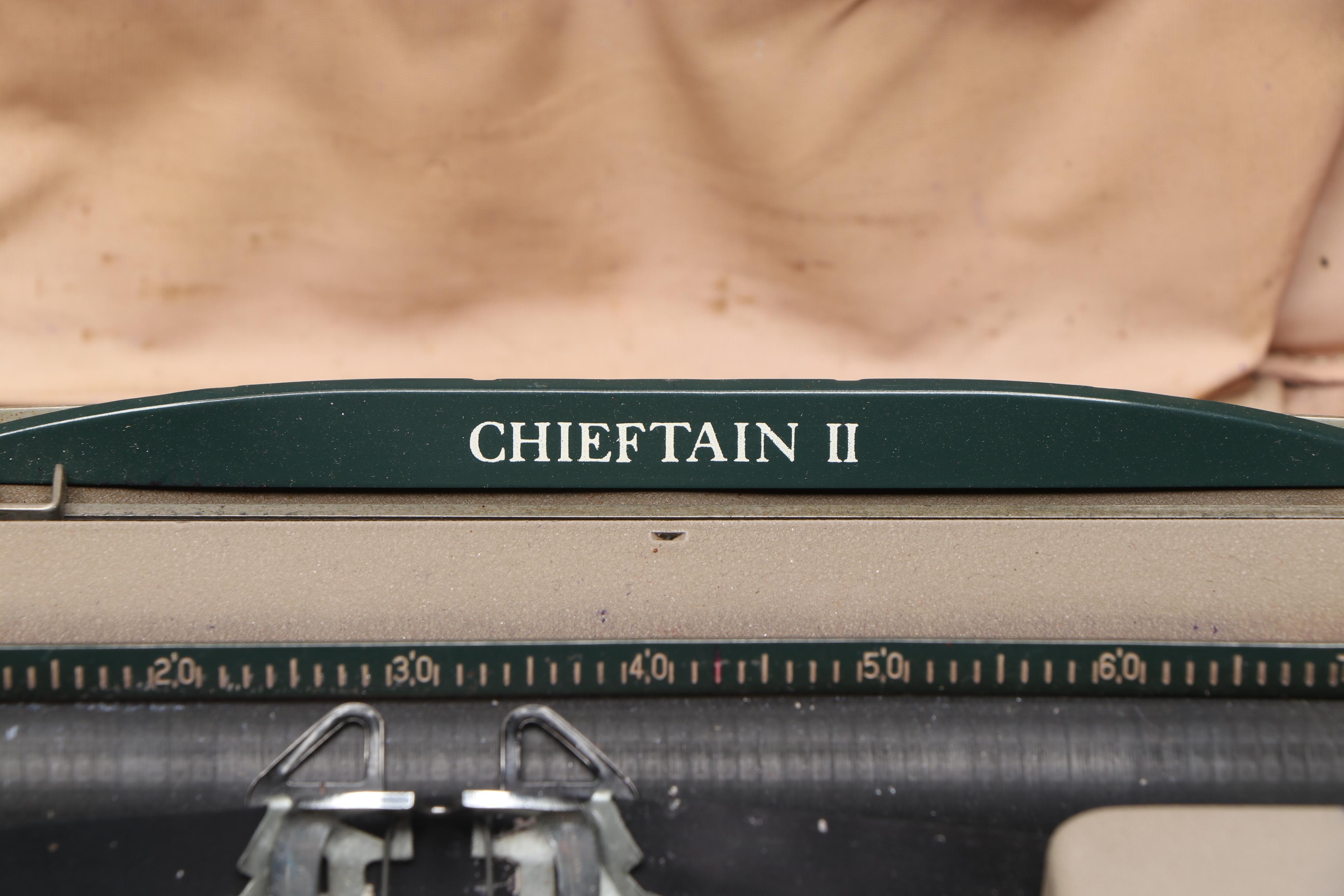 Tower Chieftan II Typewriter with Carrying Case, Mid-20th C.