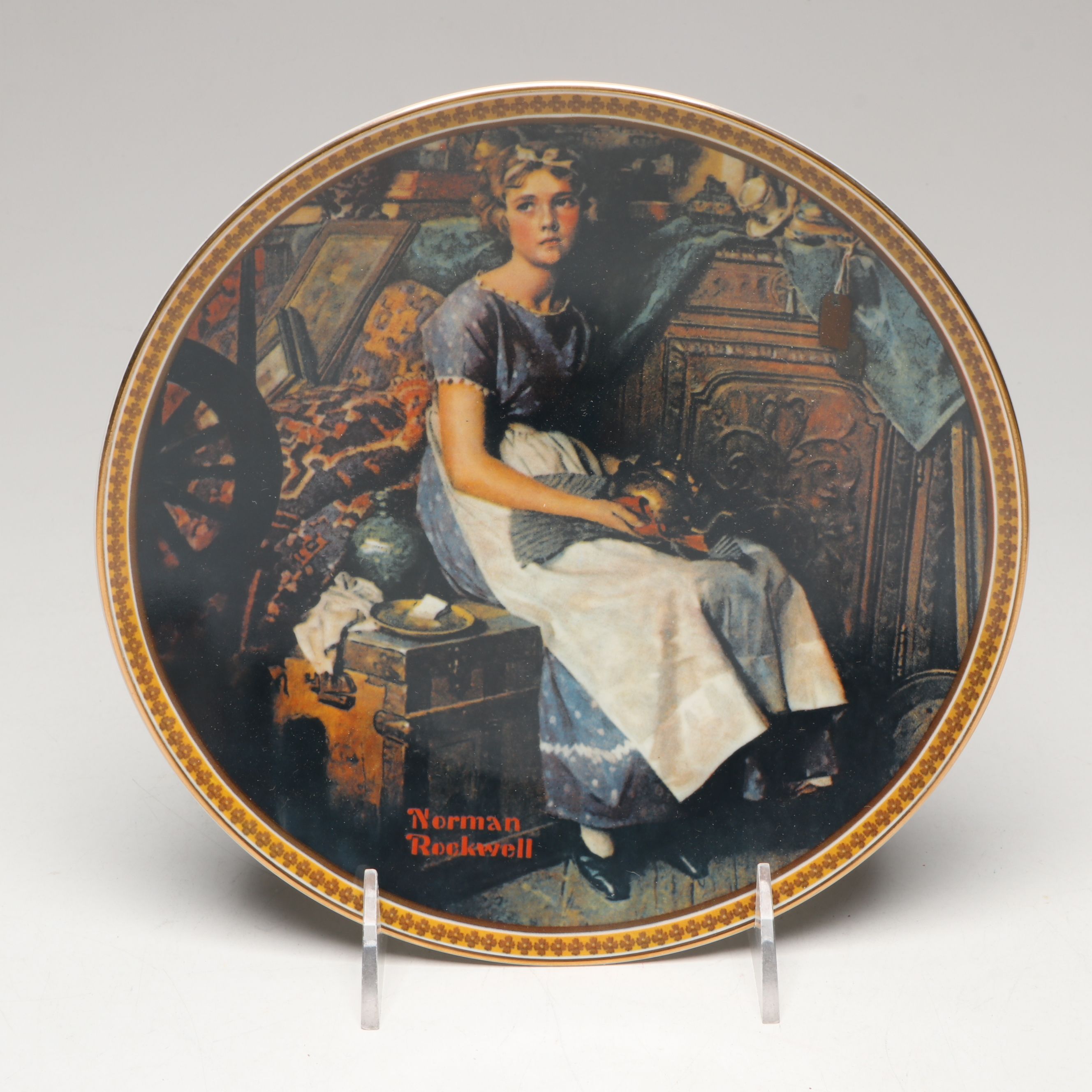 Knowles Plates After Norman Rockwell with Other Collectors Plates