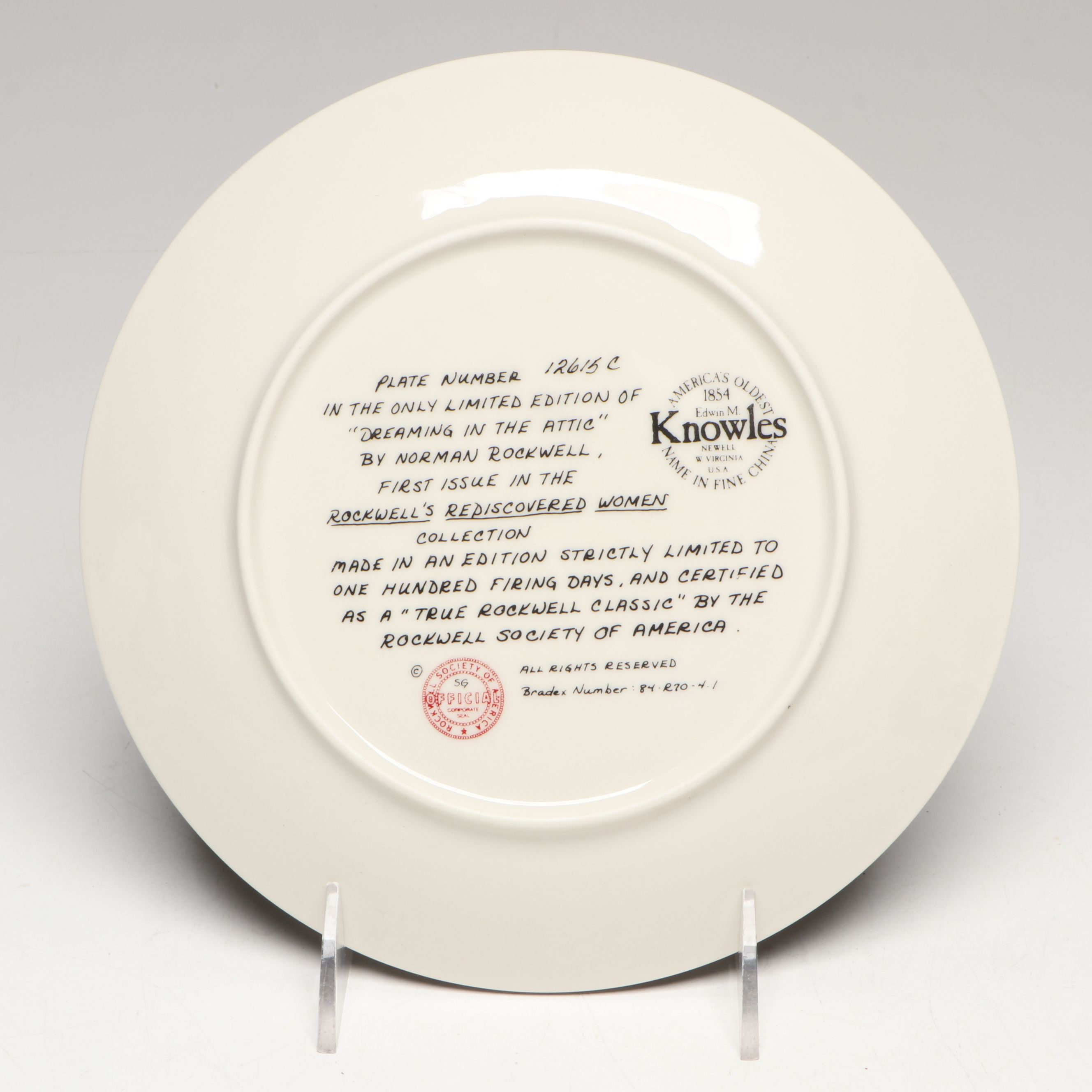Knowles Plates After Norman Rockwell with Other Collectors Plates