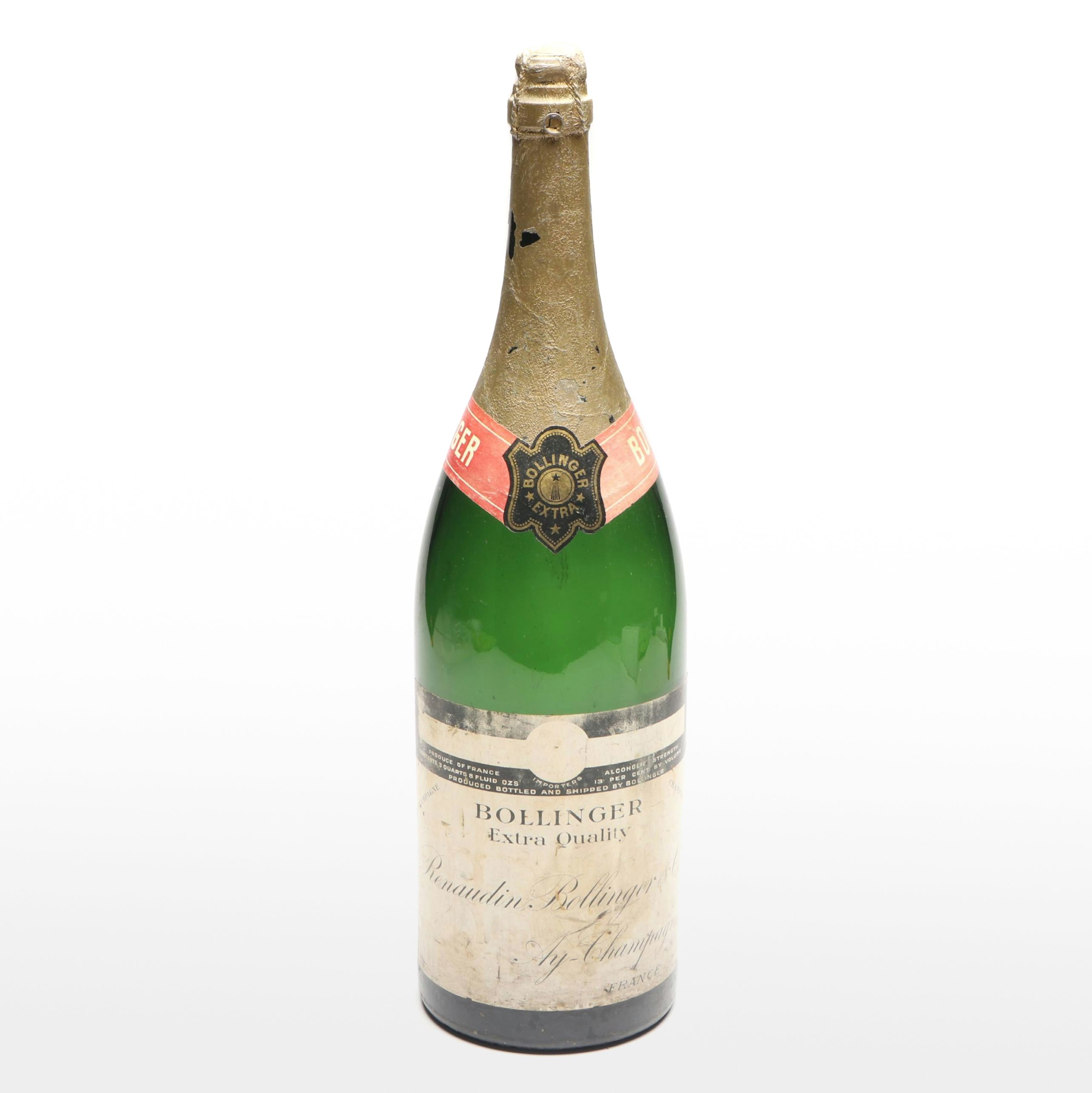 French Bollinger Extra Quality Champagne Jeroboam