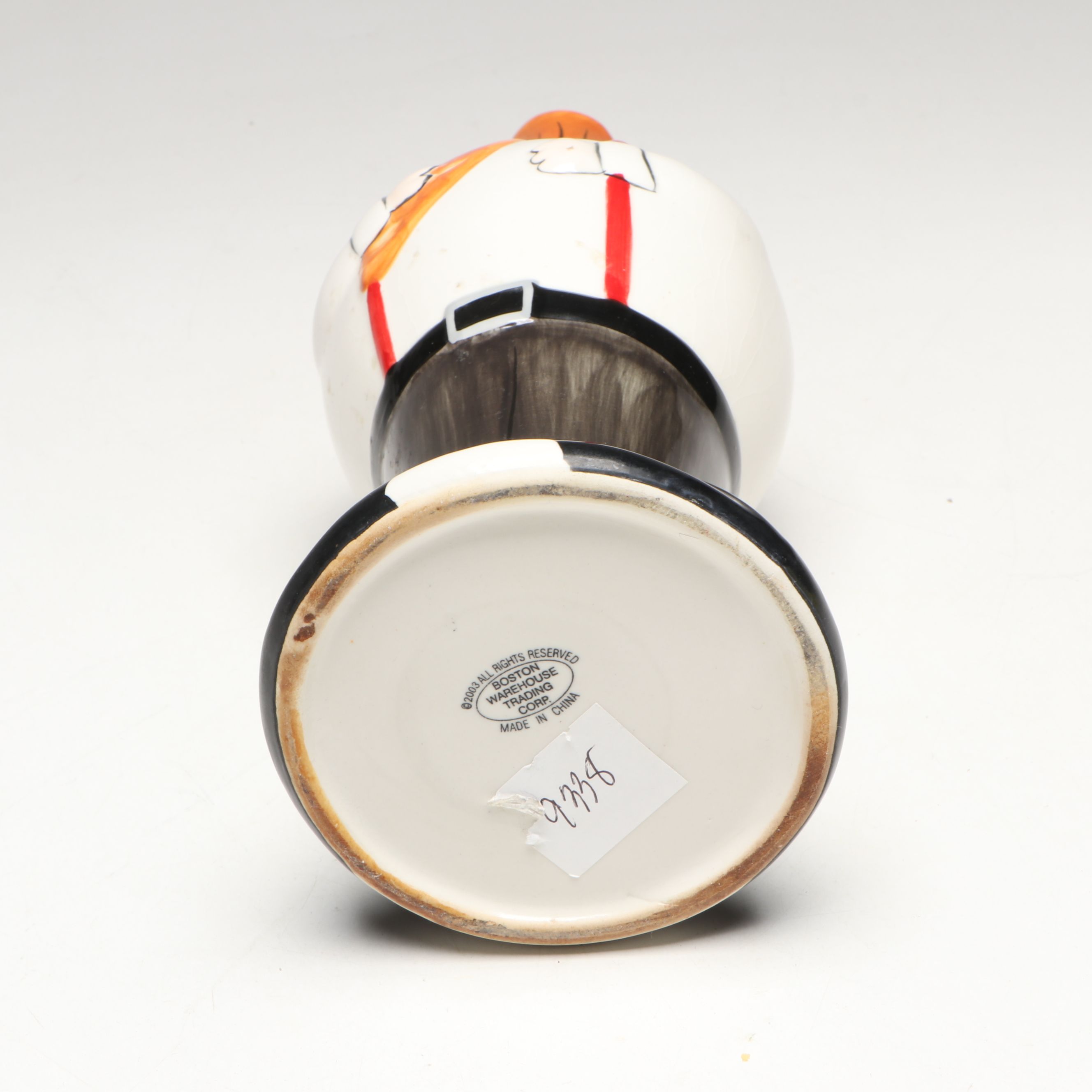 Limoges Cointreau Pierrot and Boston Warehouse Figural Ceramic Decanters