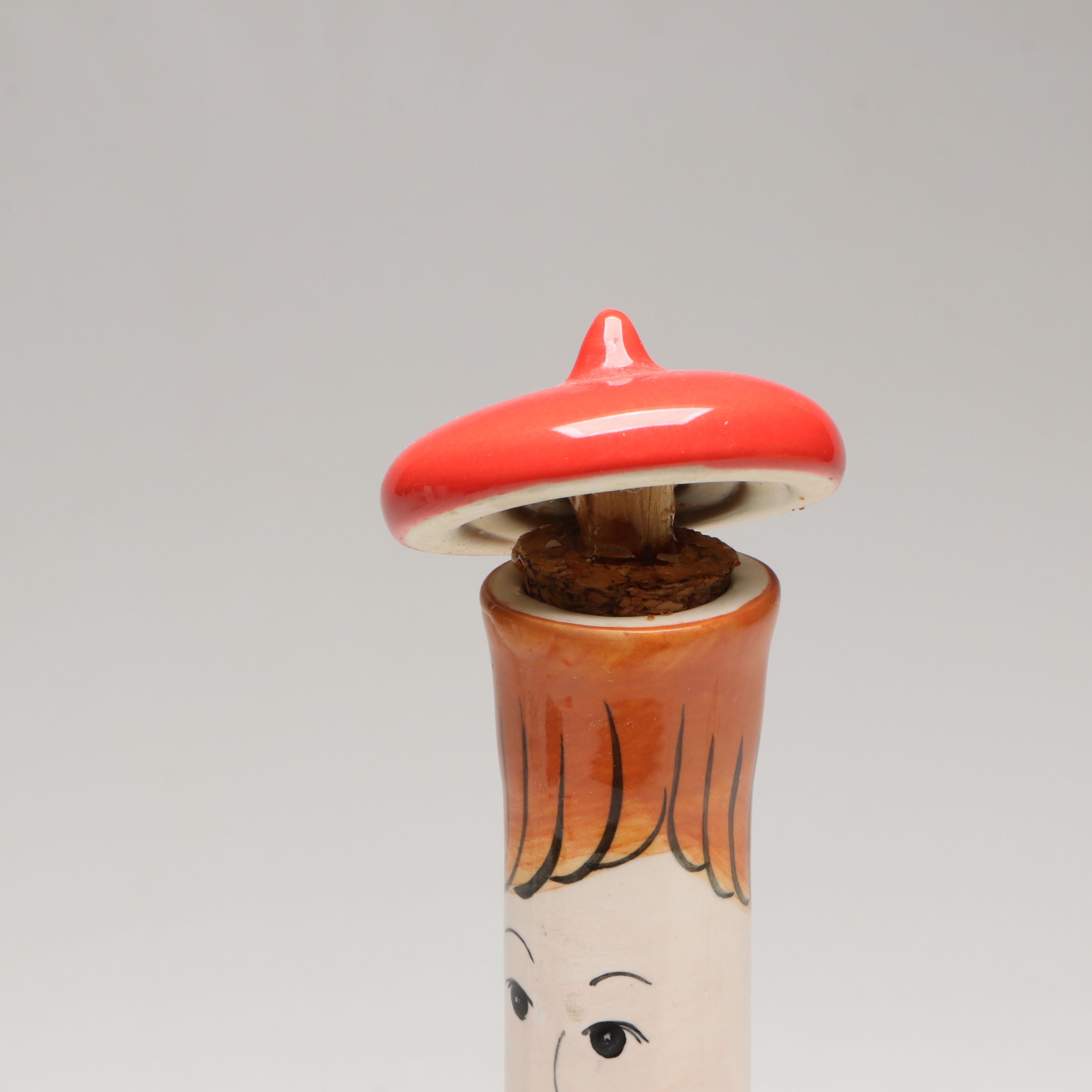 Limoges Cointreau Pierrot and Boston Warehouse Figural Ceramic Decanters