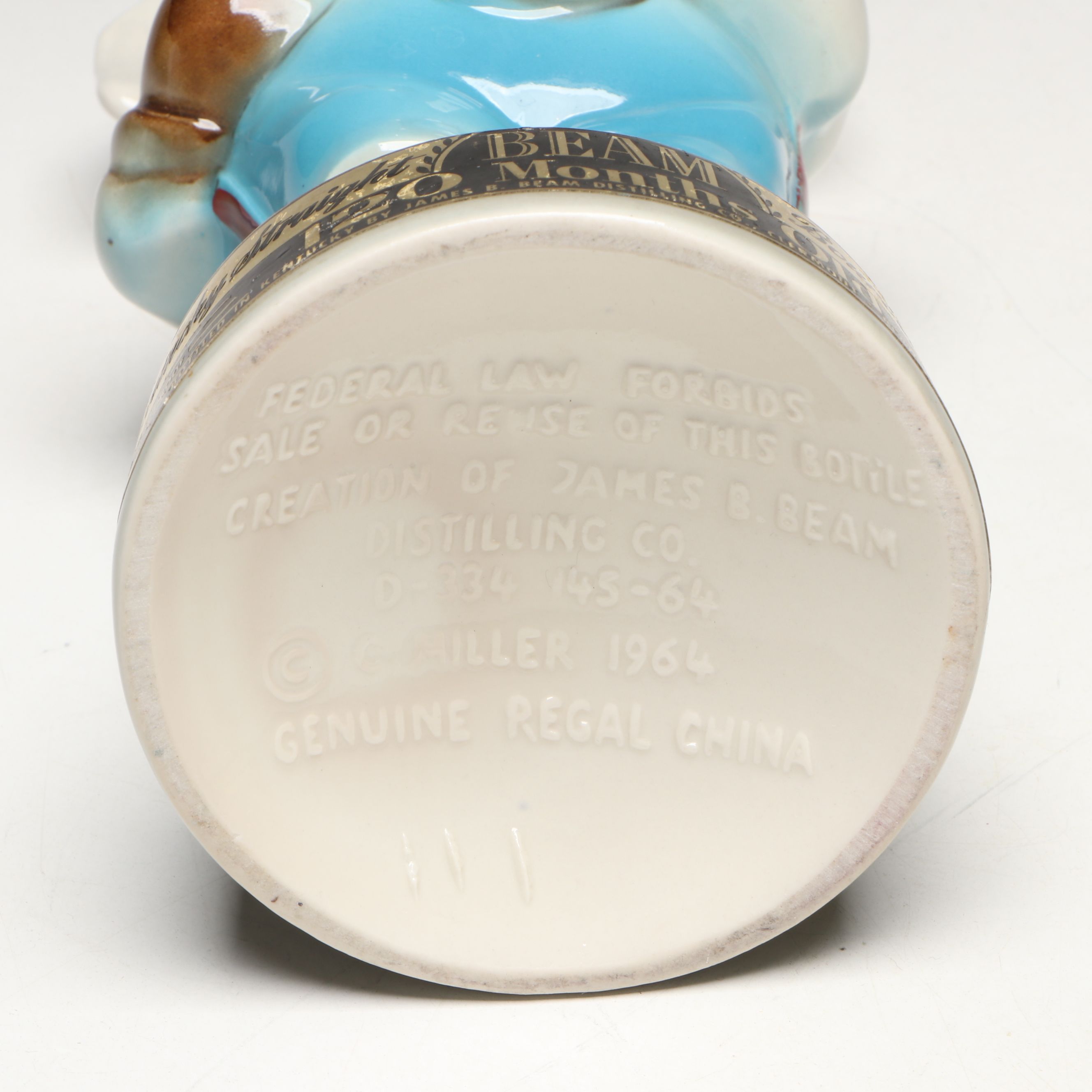 Jim Beam American Political Mascots Figural Ceramic Decanters, 1960s