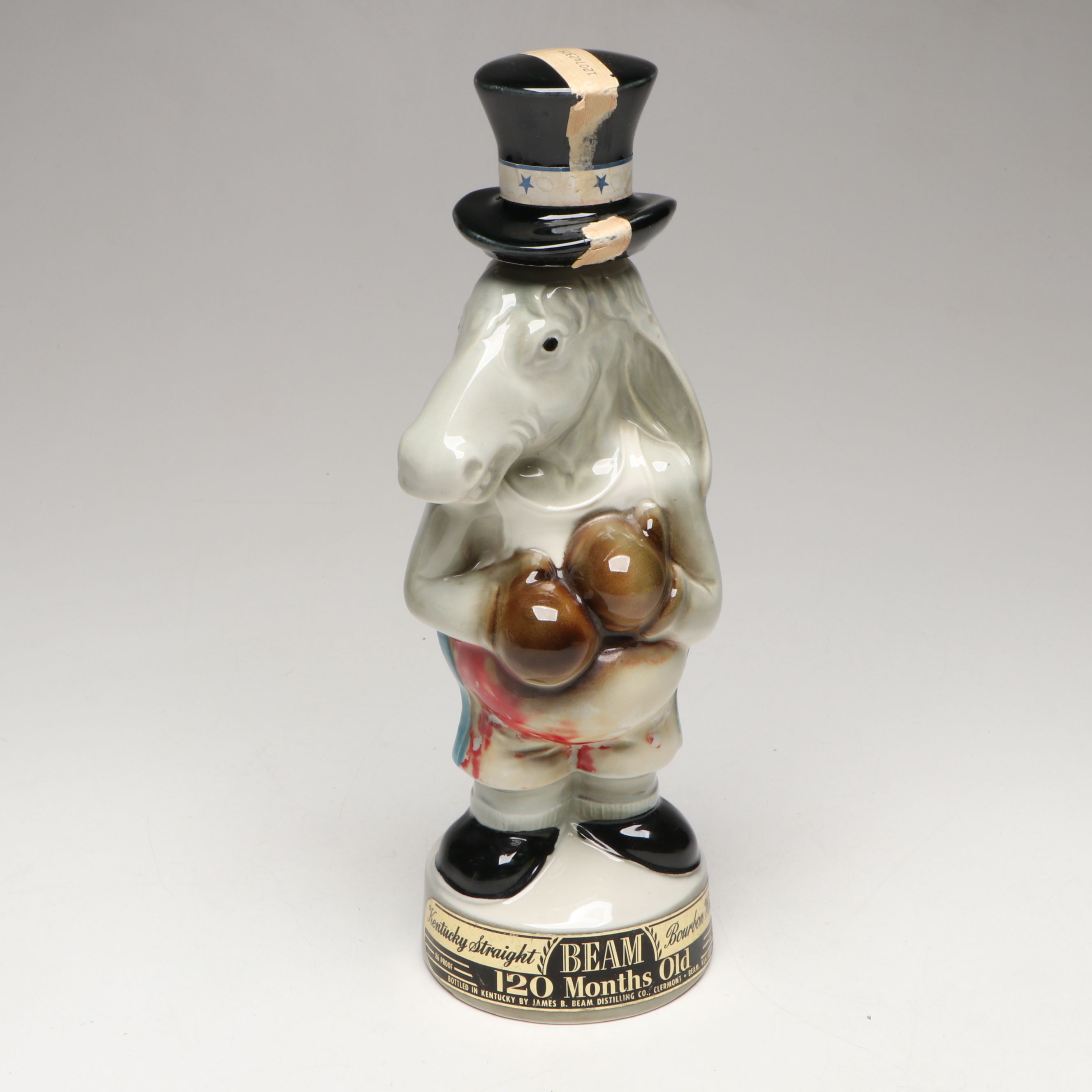 Jim Beam American Political Mascots Figural Ceramic Decanters, 1960s
