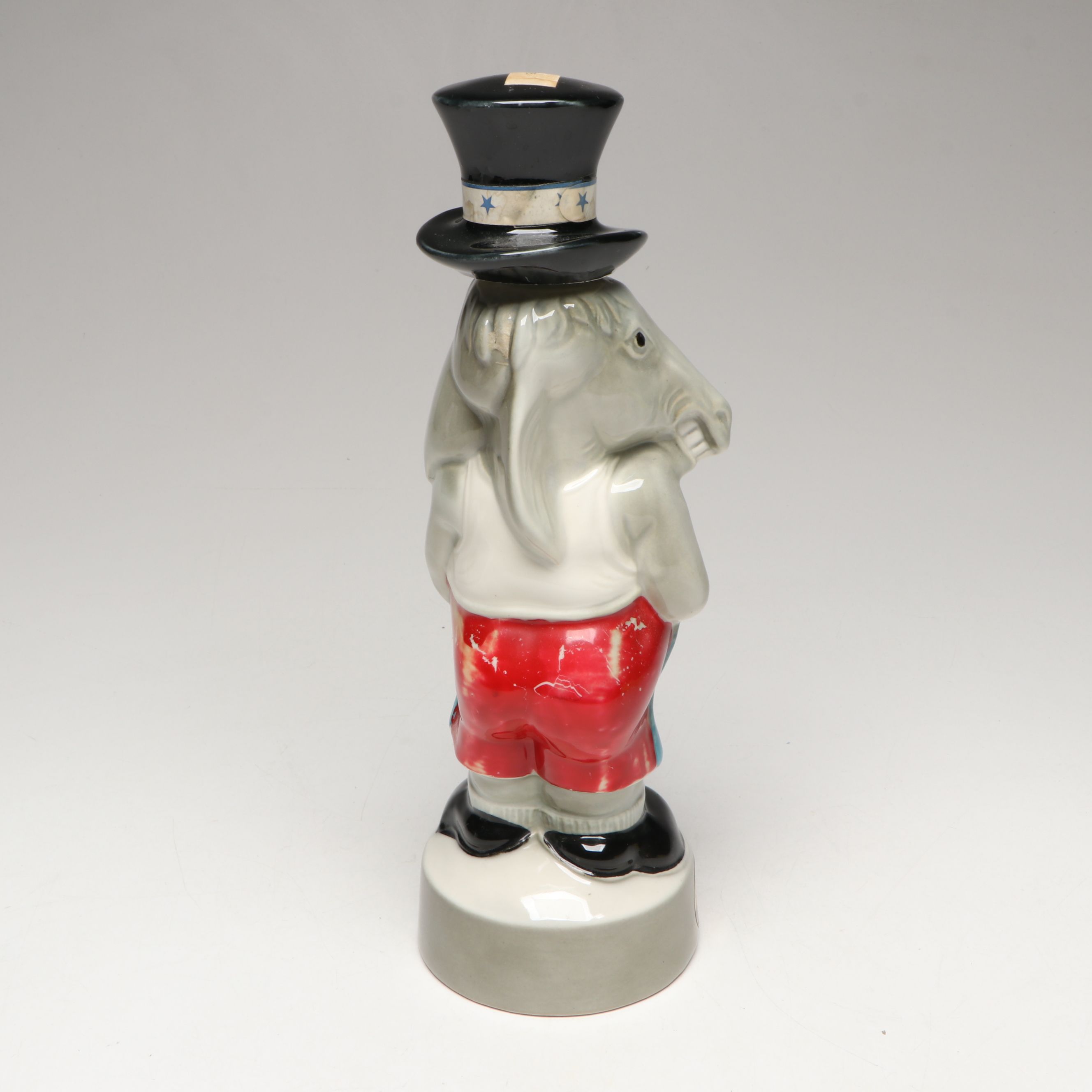 Jim Beam American Political Mascots Figural Ceramic Decanters, 1960s