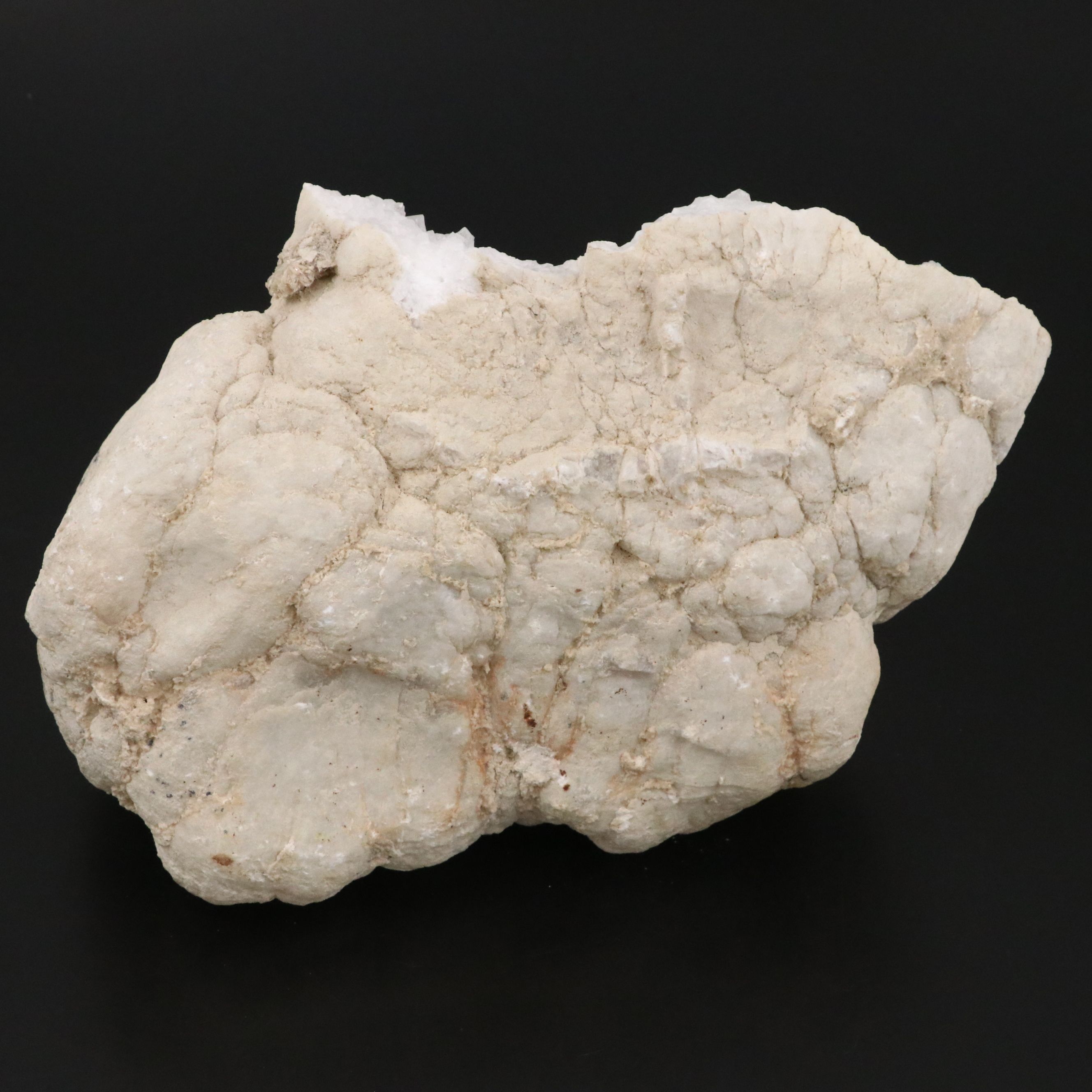 White Quartz Crystal Geode Specimen with Fragments
