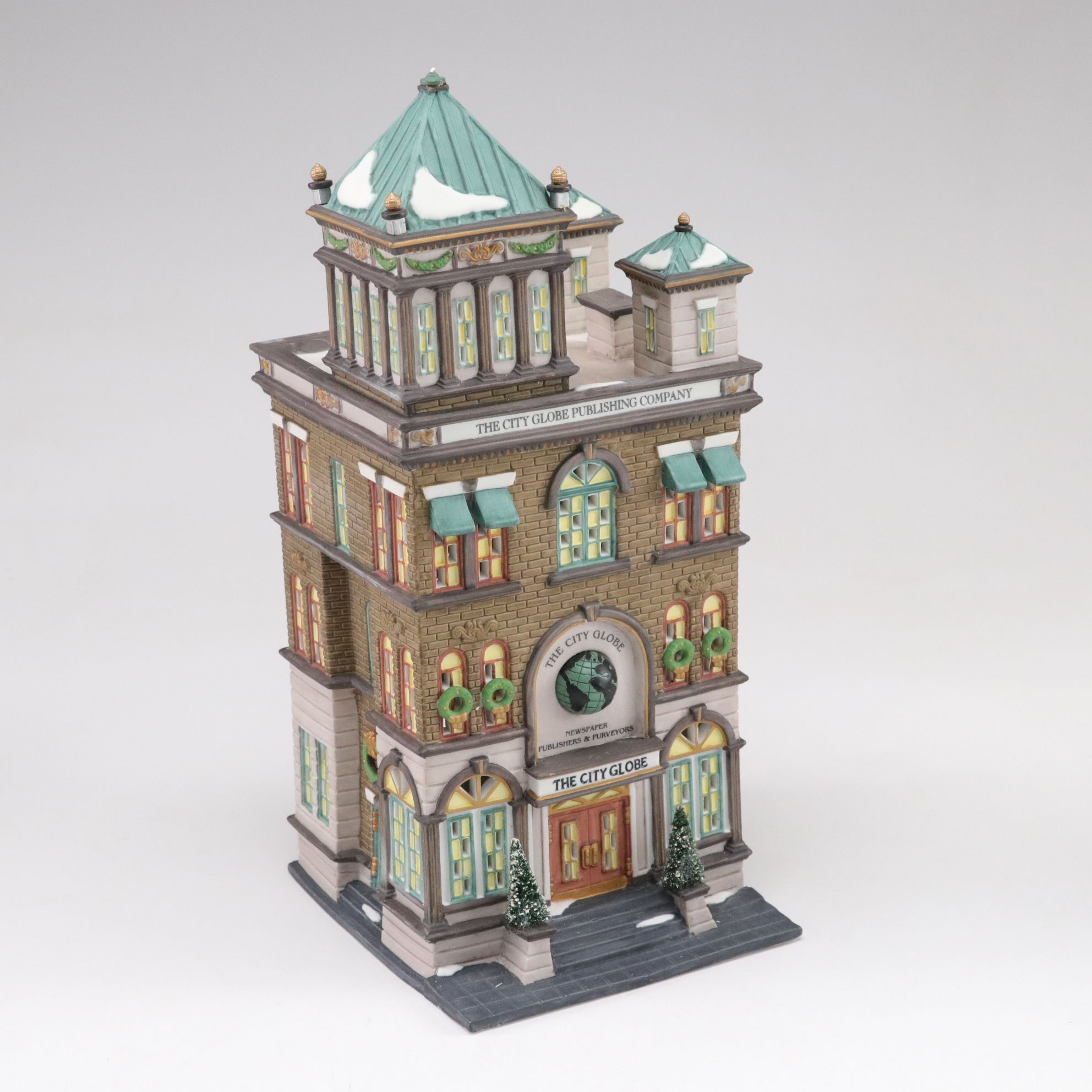 Dept. 56 "Von Trapp Villa" with "City Globe" and More Christmas Village Houses